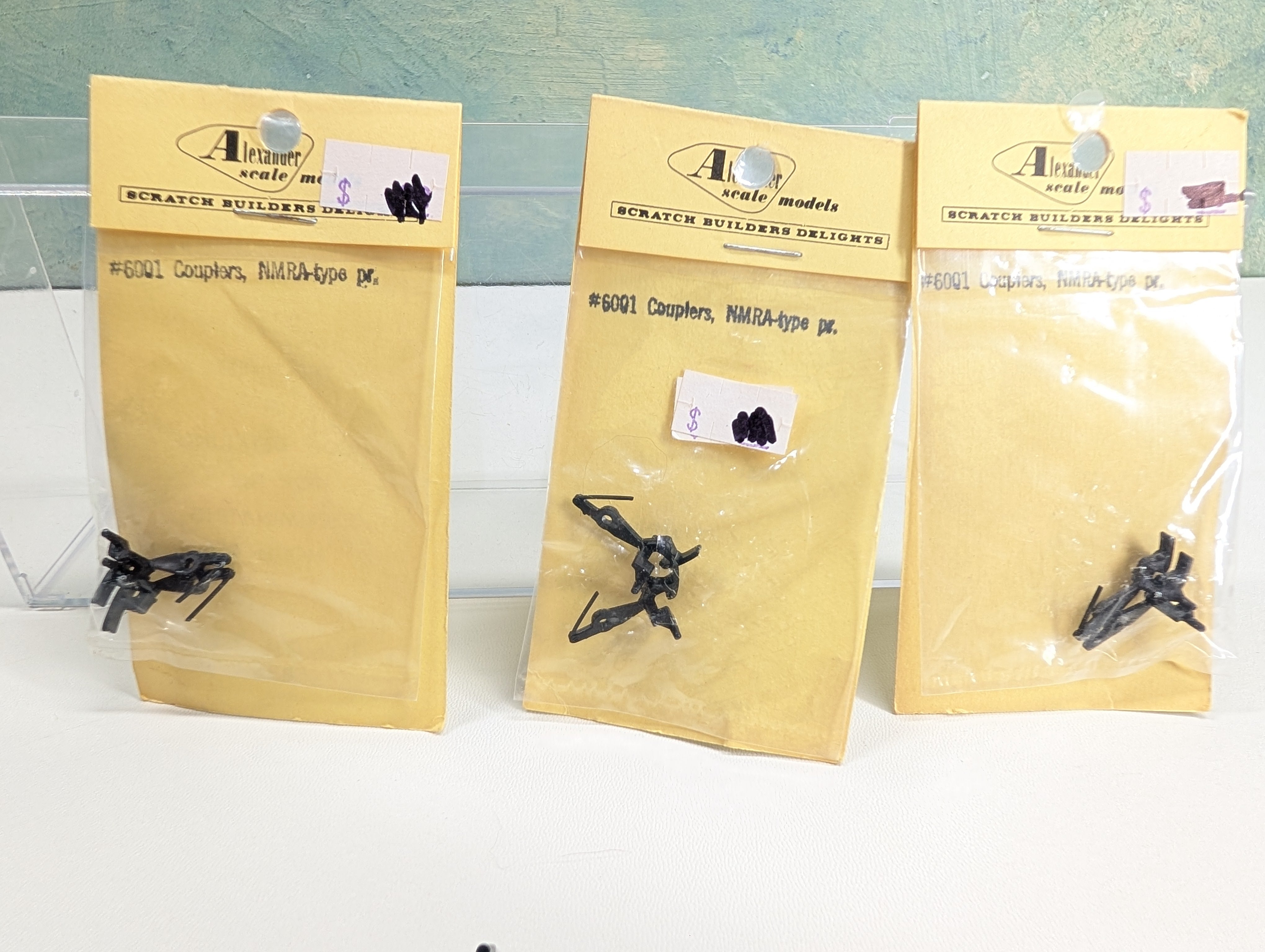 USED Alexander Scale Models 6001 HO Scale NMRA Type Couplers (3 packs) + others