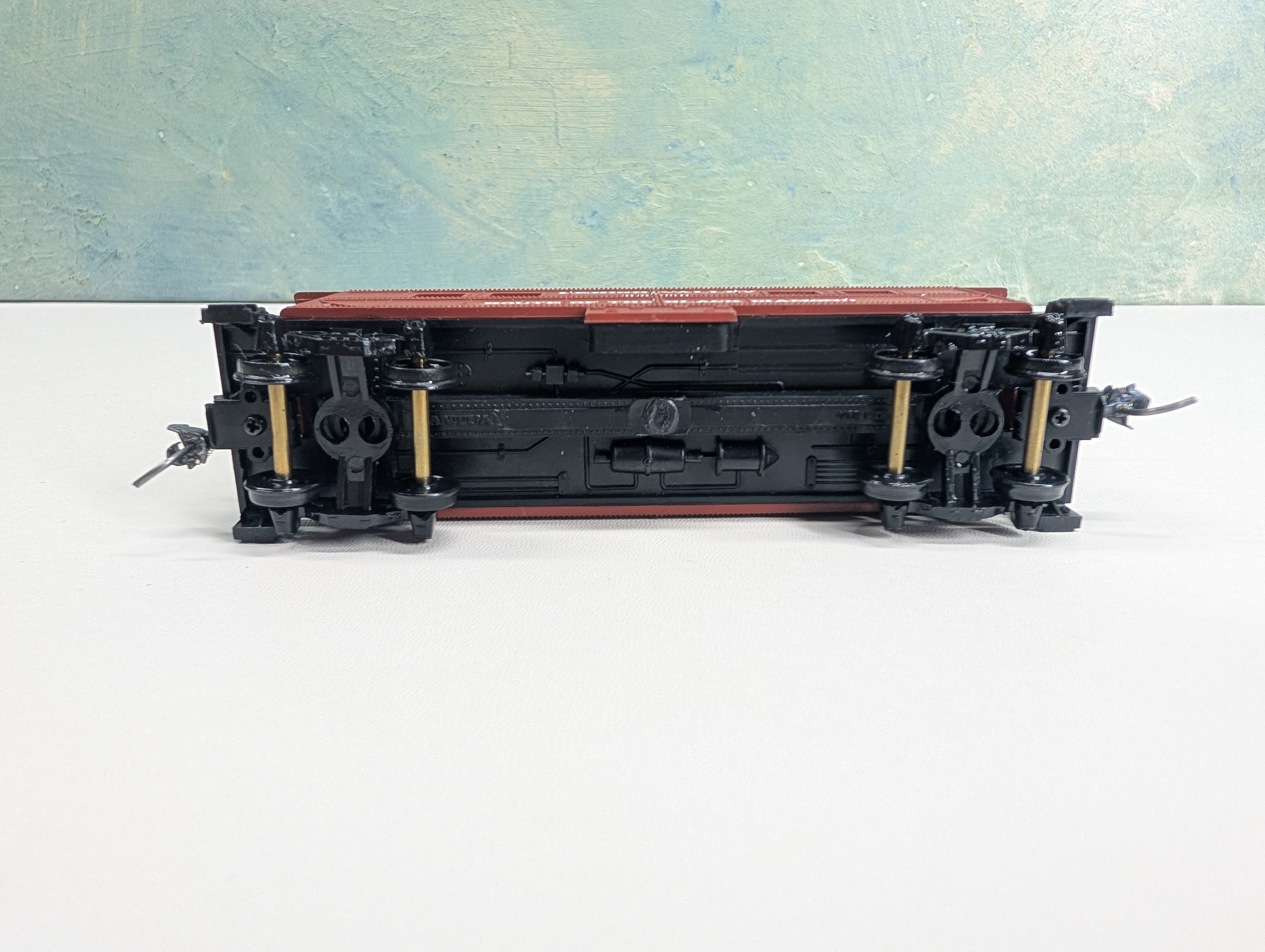 USED Mantua 726-027 HO Scale Heavy 36' Caboose Lehigh Valley #95052 Route of the Black Diamond
