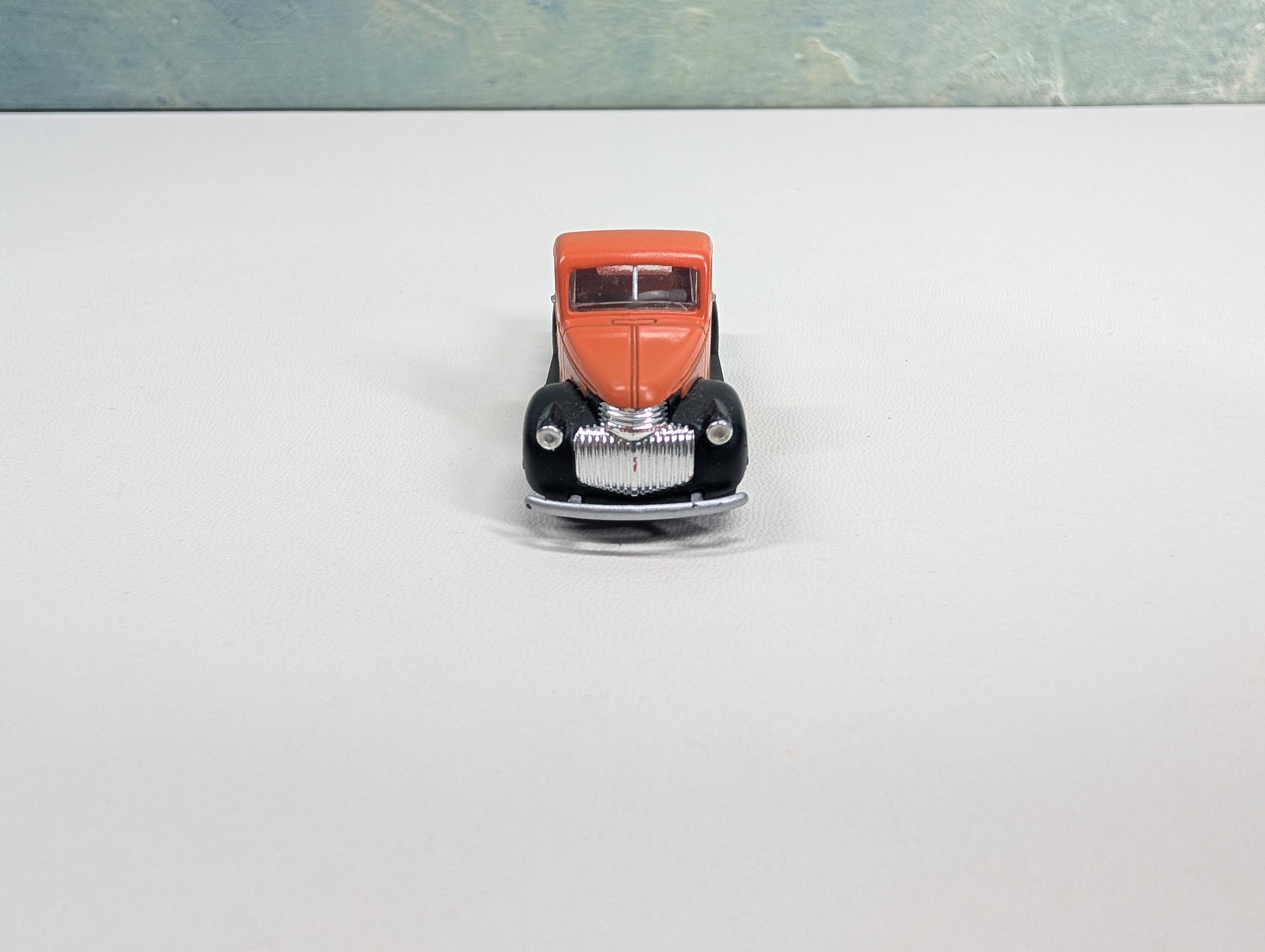 USED Classic Metal Works HO Scale Orange Pick-Up Truck