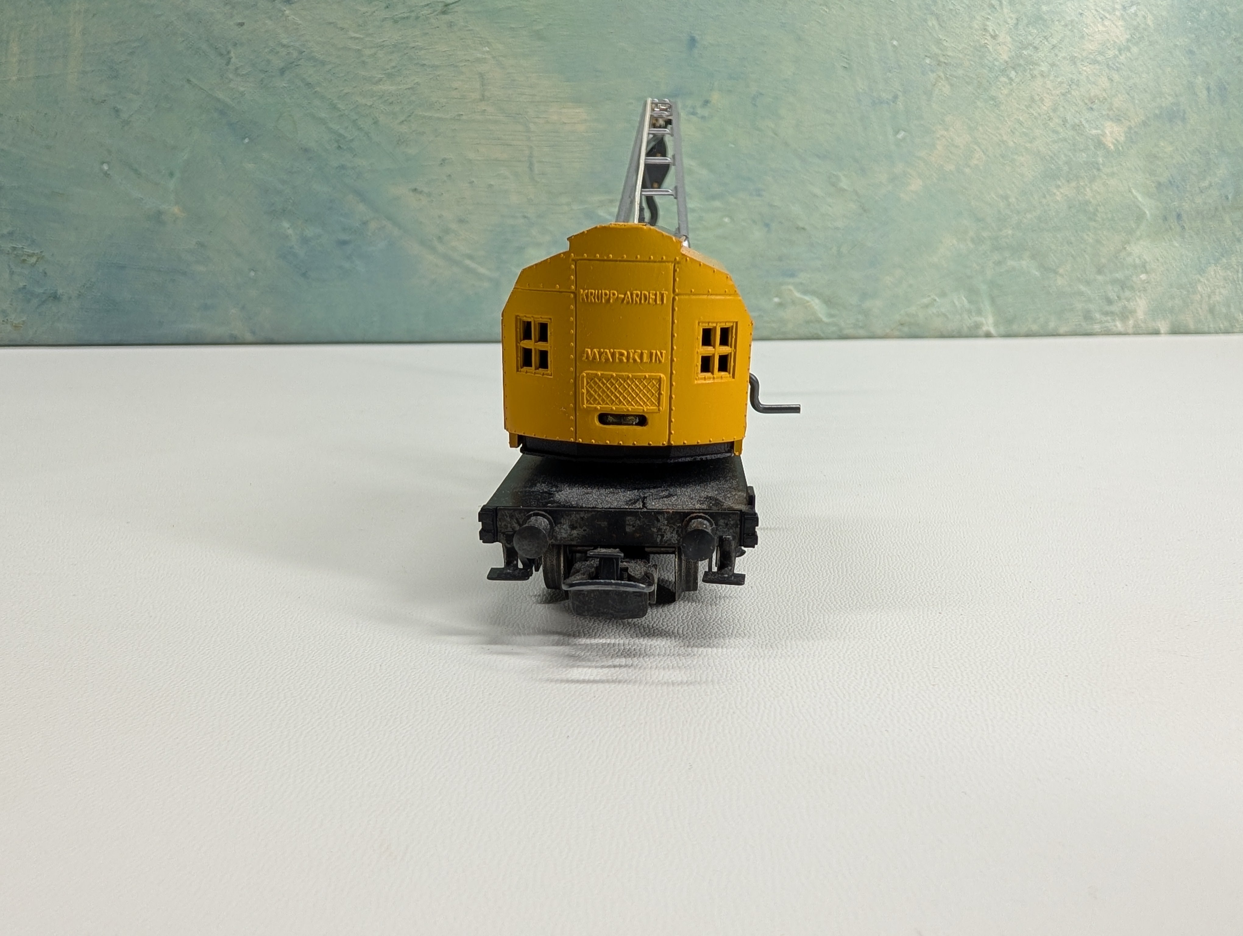 USED Marklin HO Scale Yellow DB Krupp Ardelt Crane Truck Car #6804