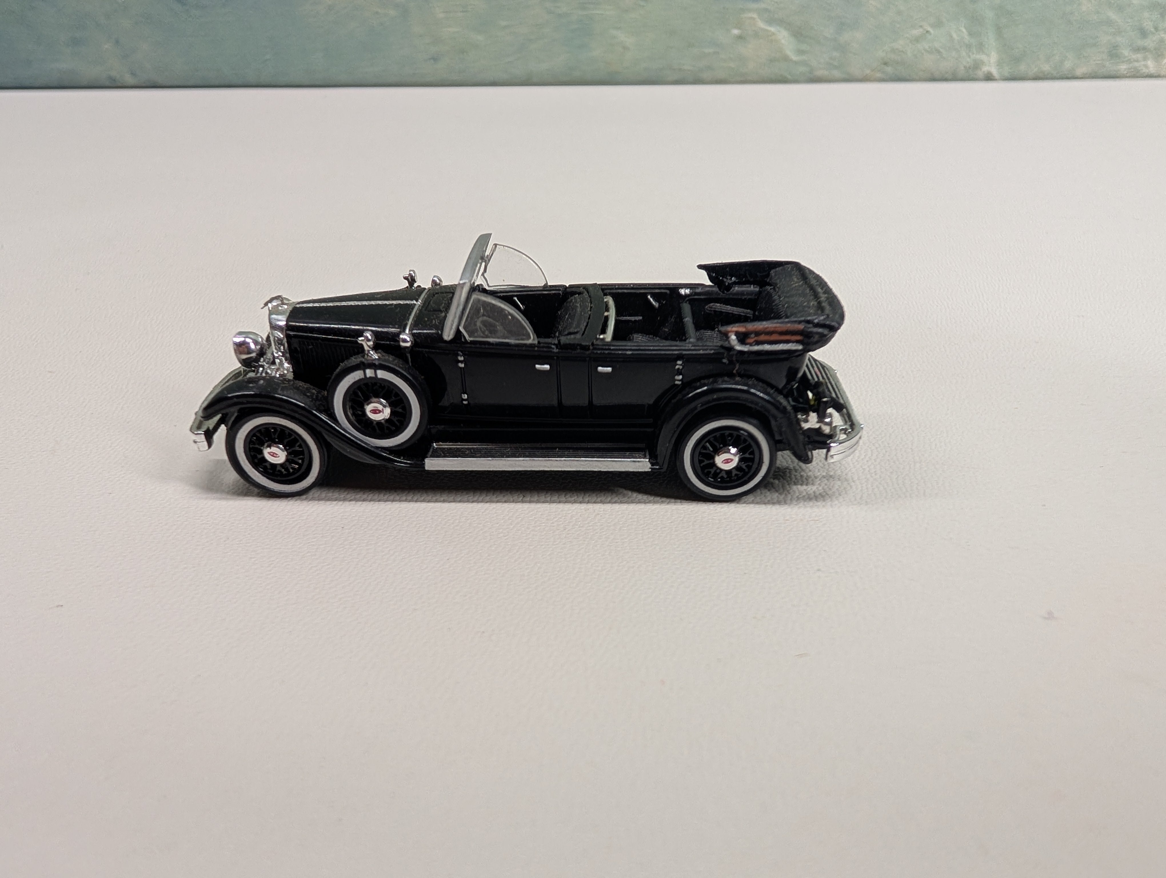 USED Ricko HO Scale 1931 Lincoln Model K, Top Down, Black