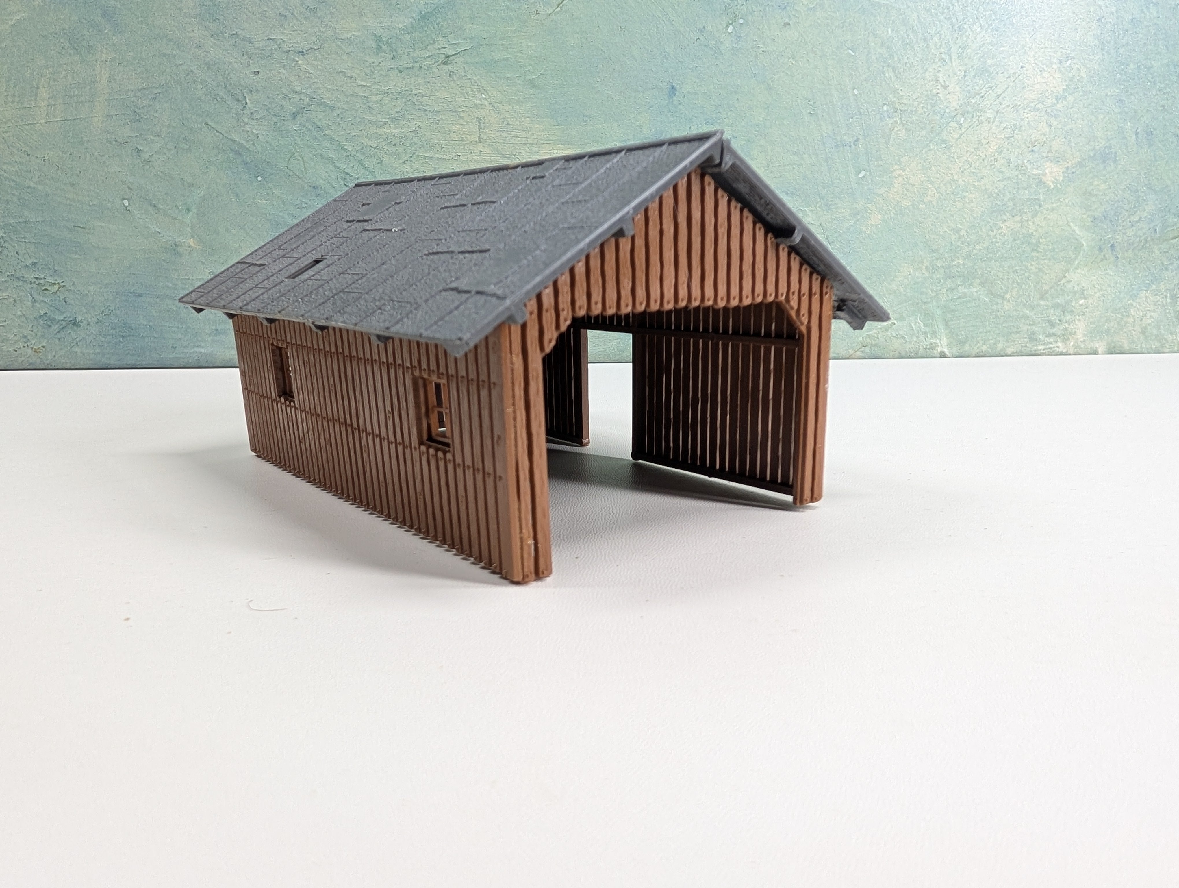USED HO Scale Wood Car Port
