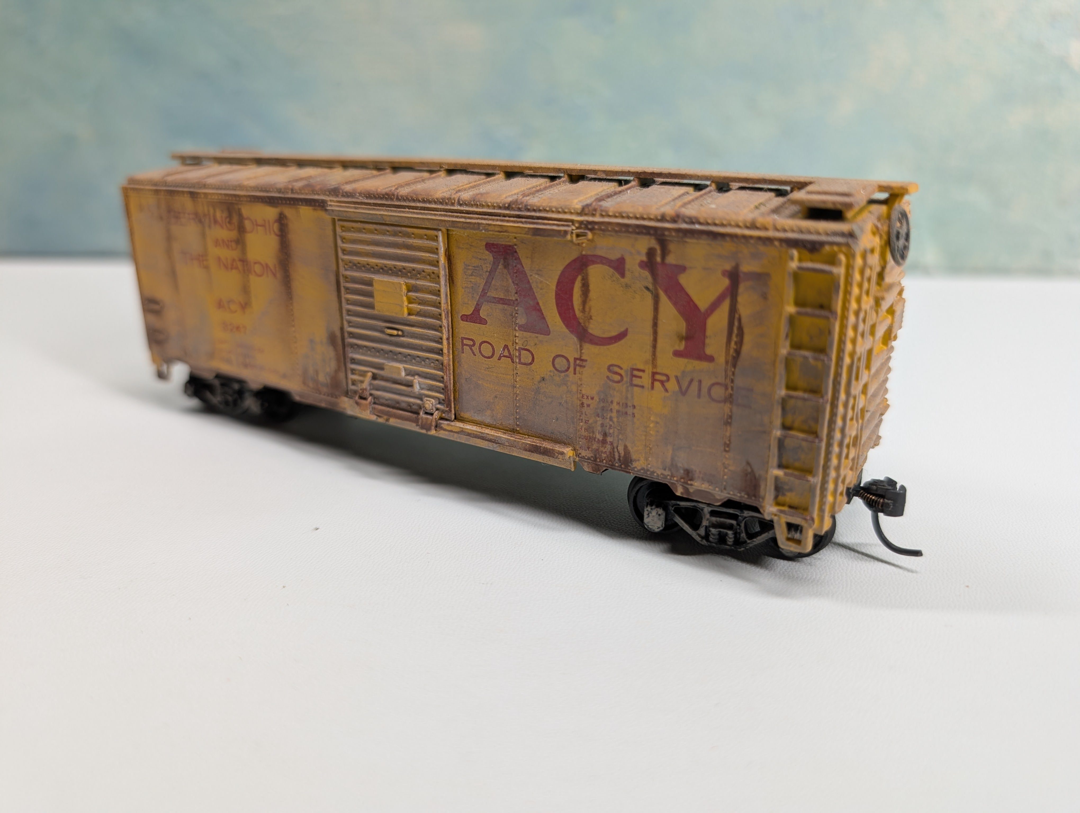 USED Athearn 1212 HO Scale 40' Box Car ACY #3247 Weathered