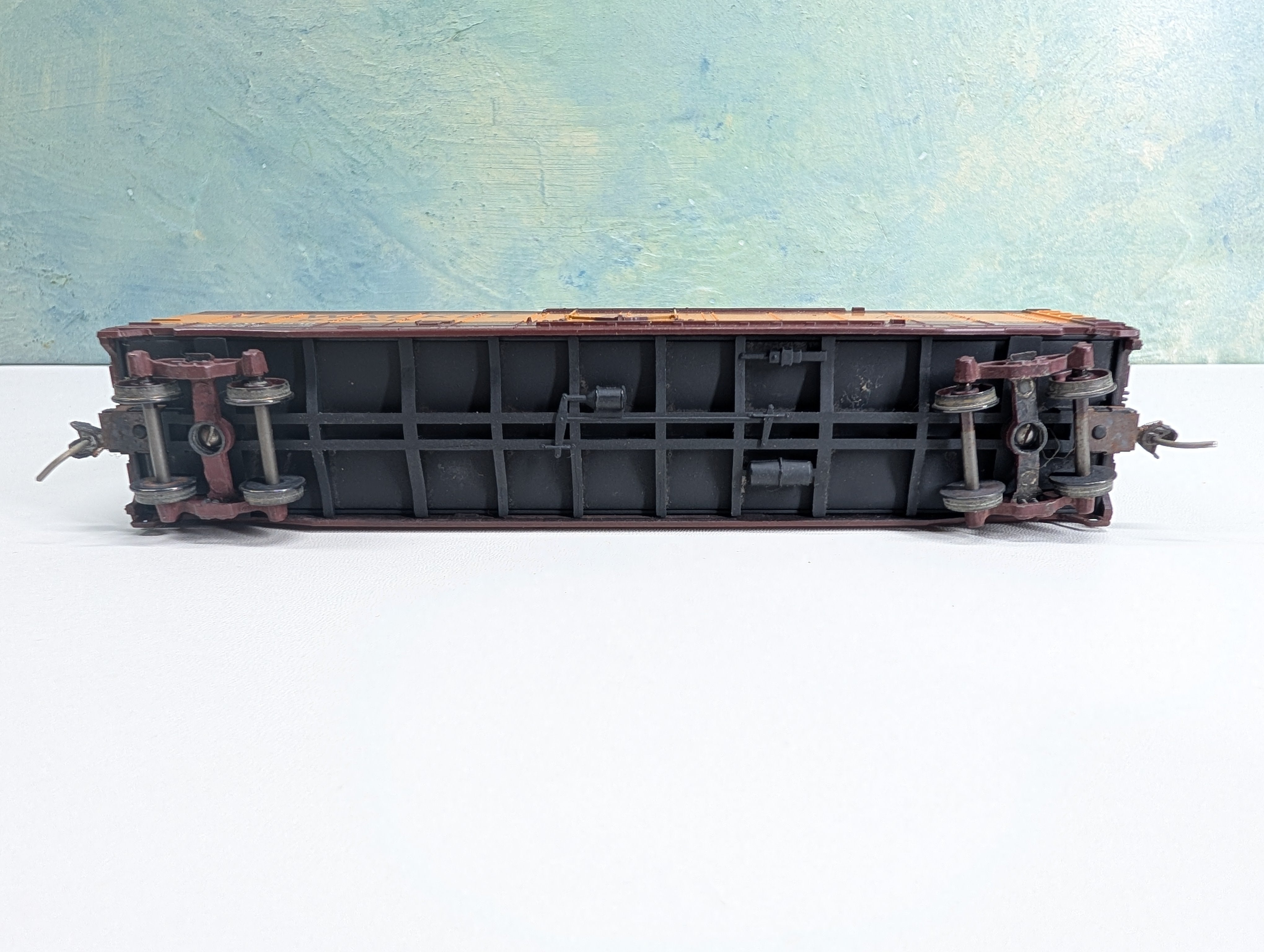 USED Athearn HO Scale 50' PD Box Car Milwaukee Road MILW #2636 Metal Wheels