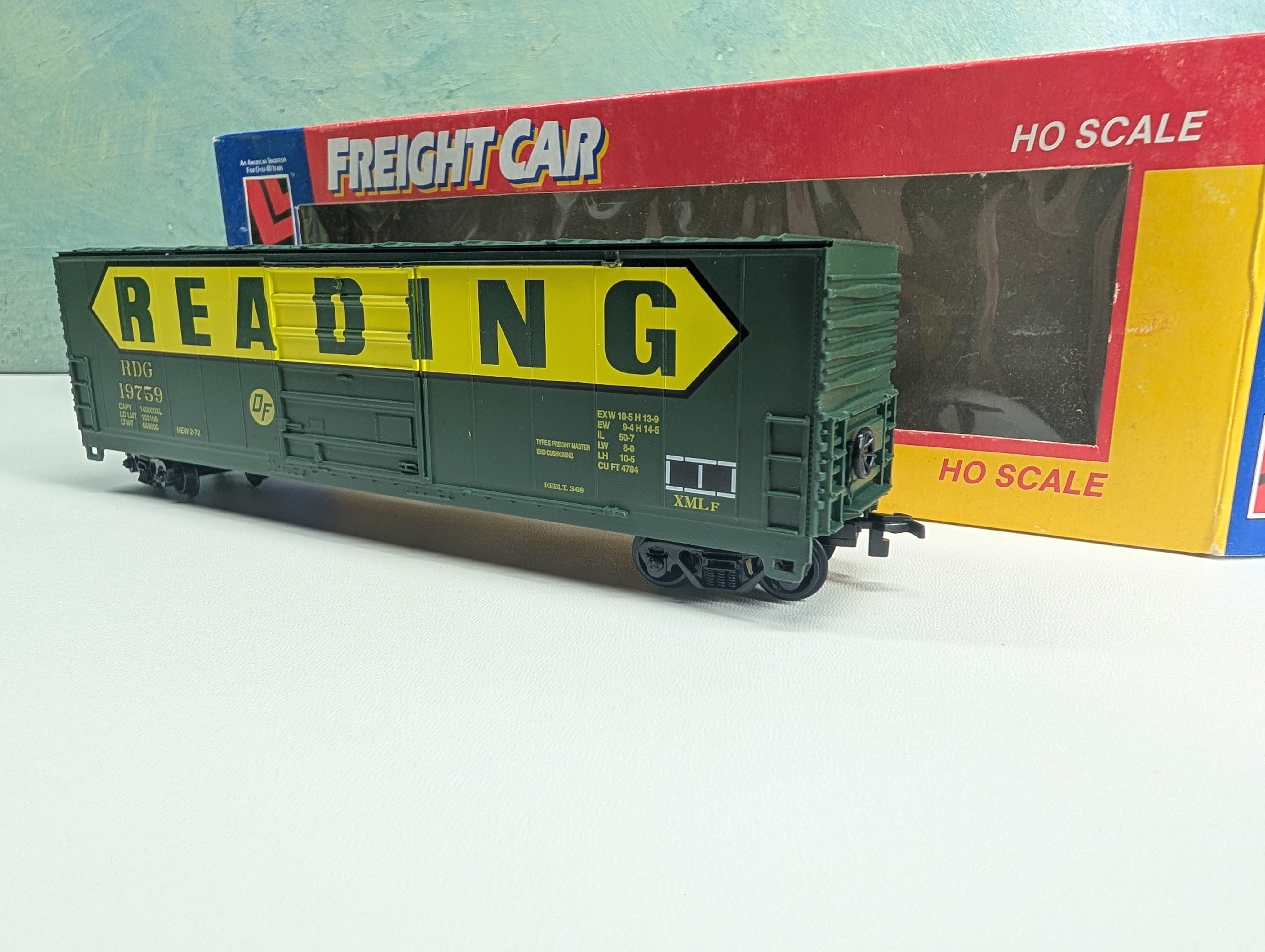 USED Life-Like 8470 HO Scale 50' Box Car Reading RDG #19759