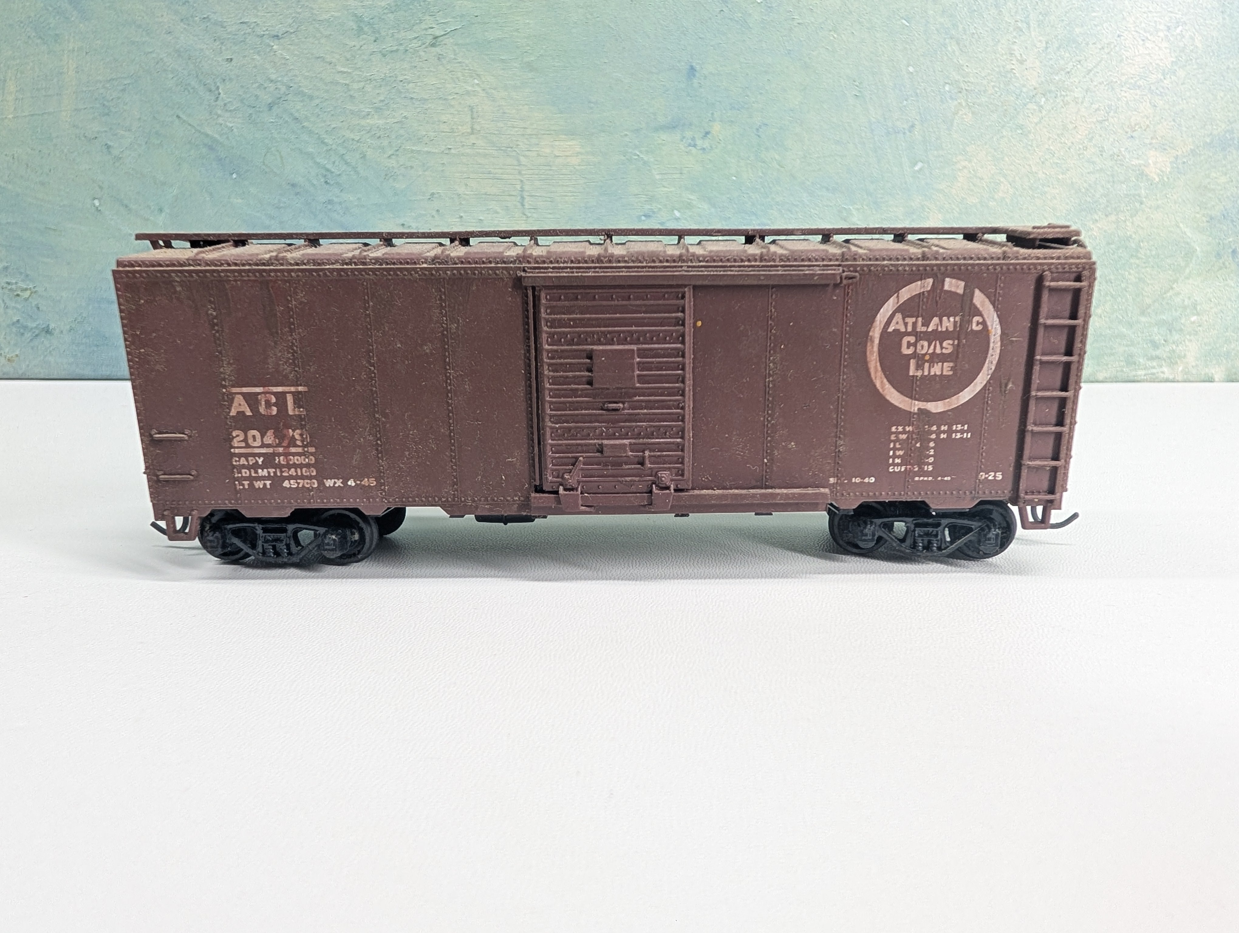 USED Athearn HO Scale 40' Box Car Atlantic Coast Line ACL #20479 Weathered