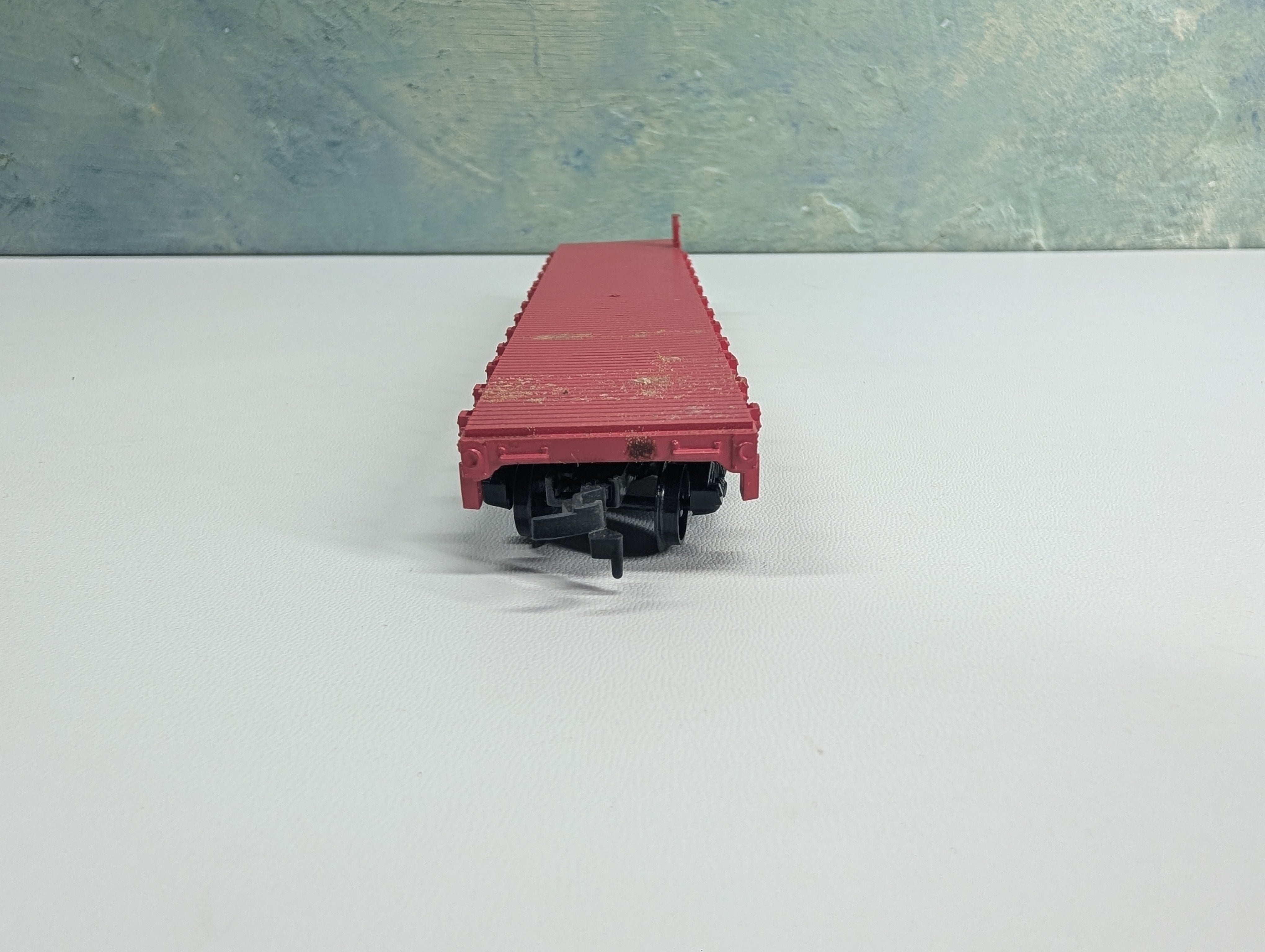 USED AHM HO Scale 50' Flat Car Santa Fe ATSF #90850