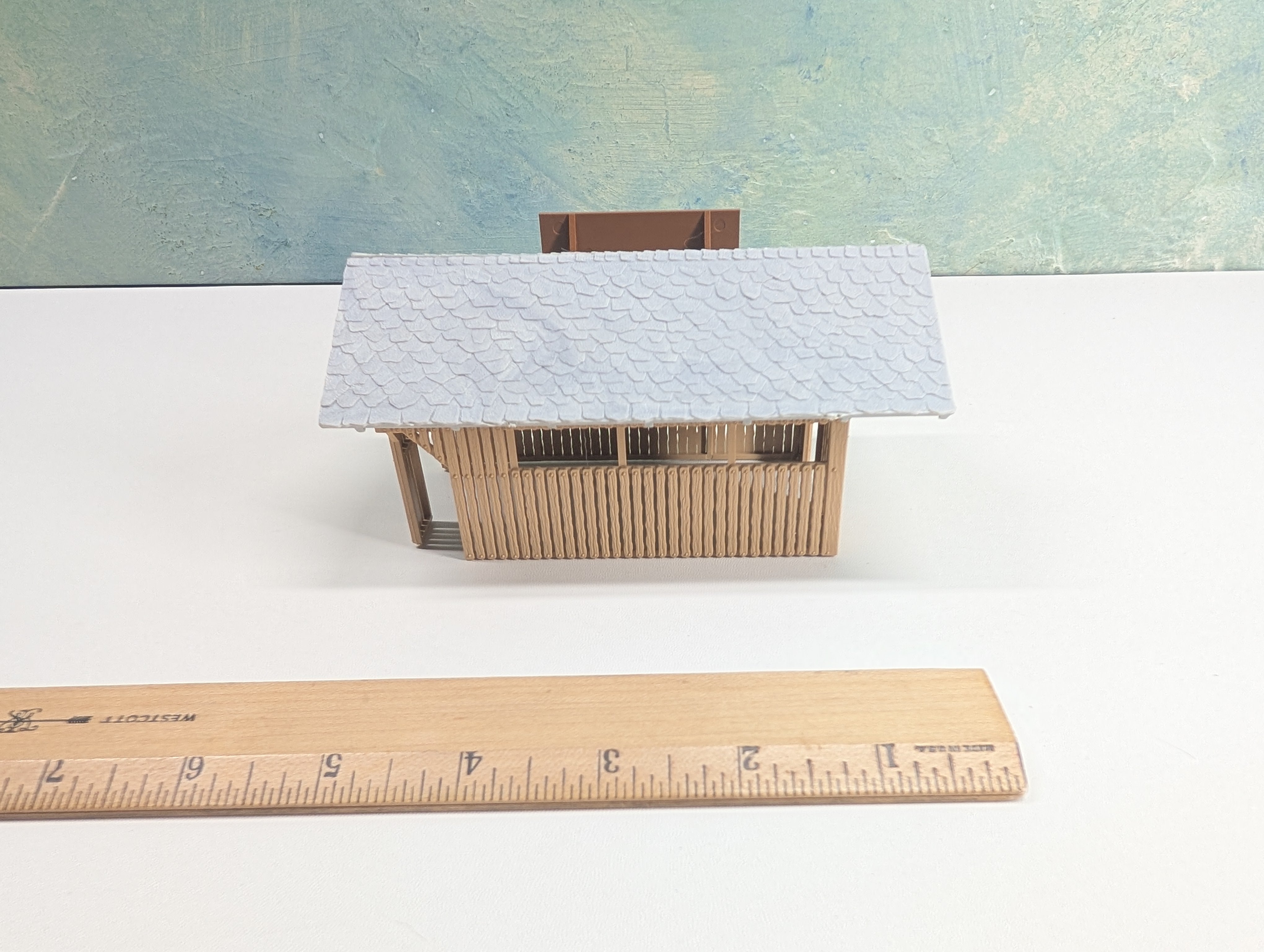USED HO Scale Wood Trackside Station Structure