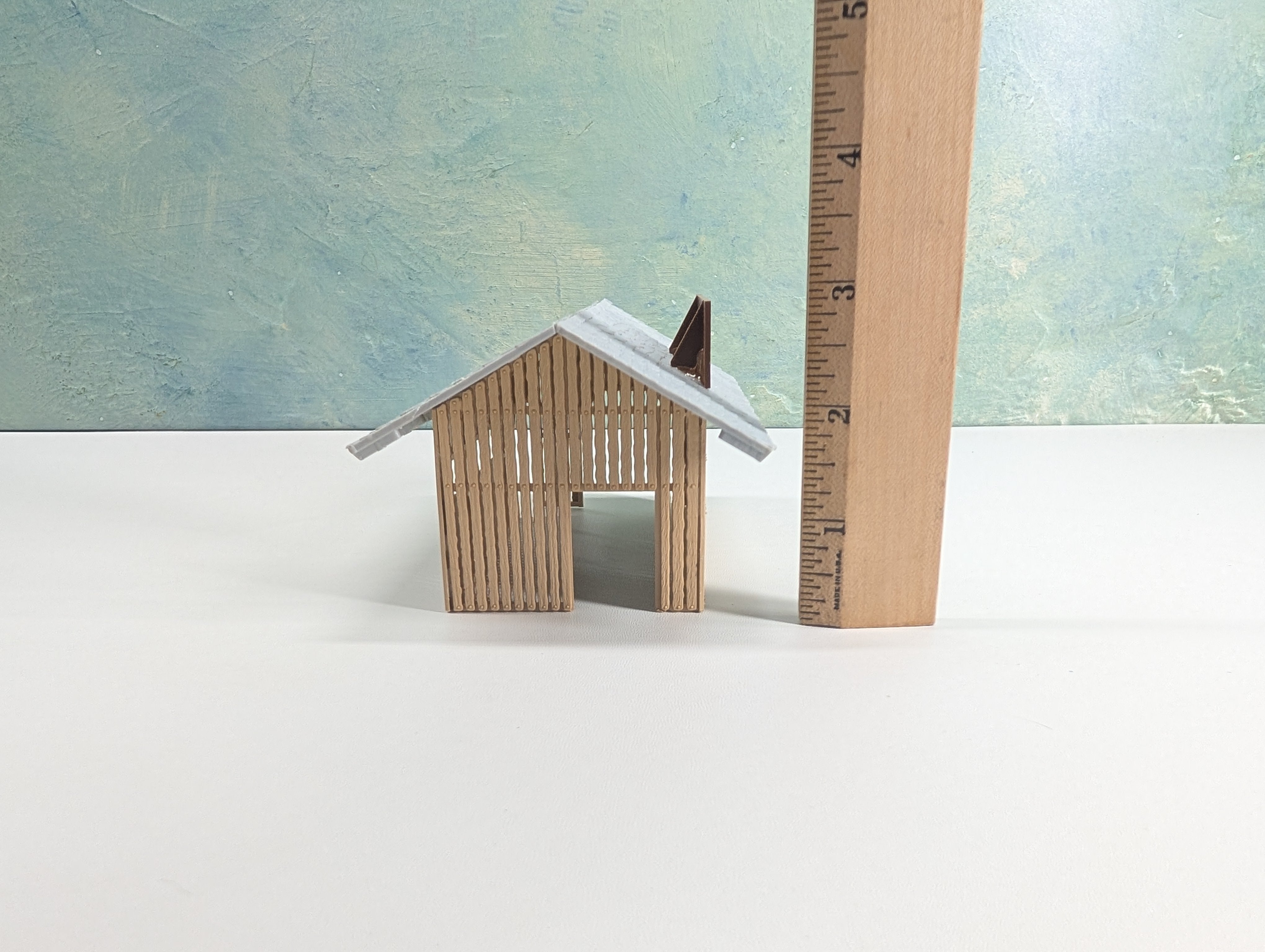 USED HO Scale Wood Trackside Station Structure