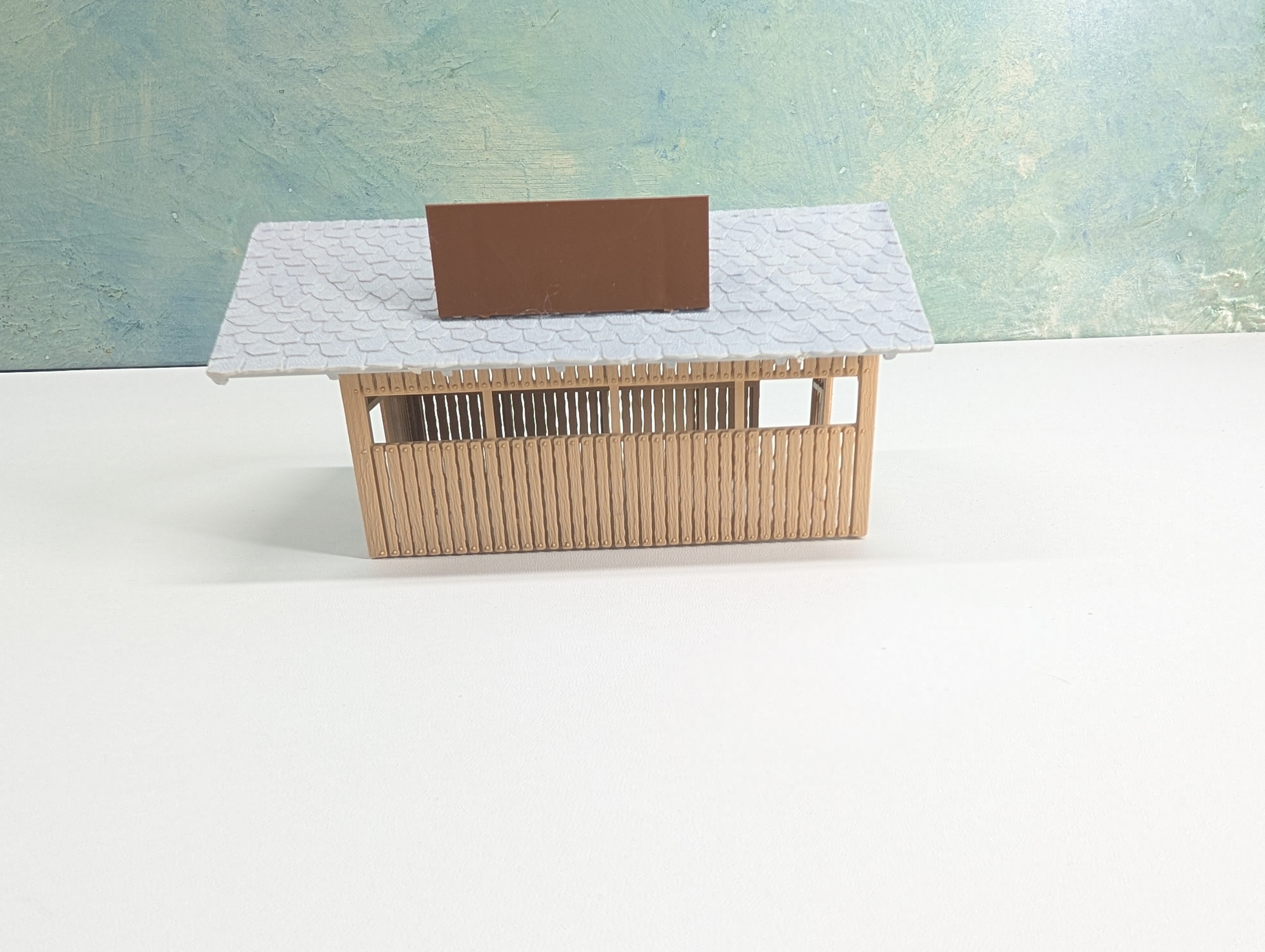 USED HO Scale Wood Trackside Station Structure