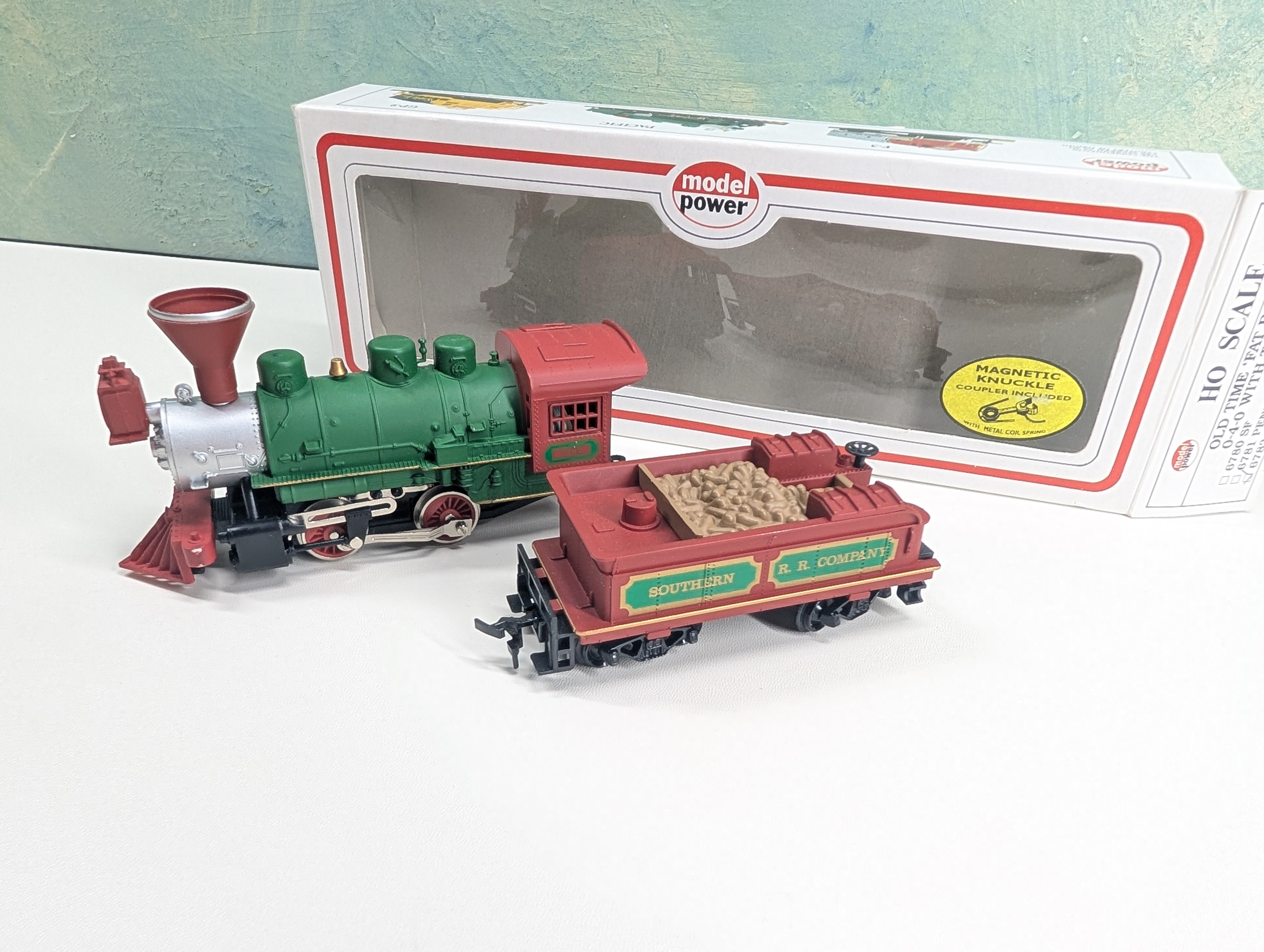 USED Model Power HO Scale Old Time Fat Boy 0-4-0 Steam Locomotive w/ Tender Southern #6782 Runs Great! DC