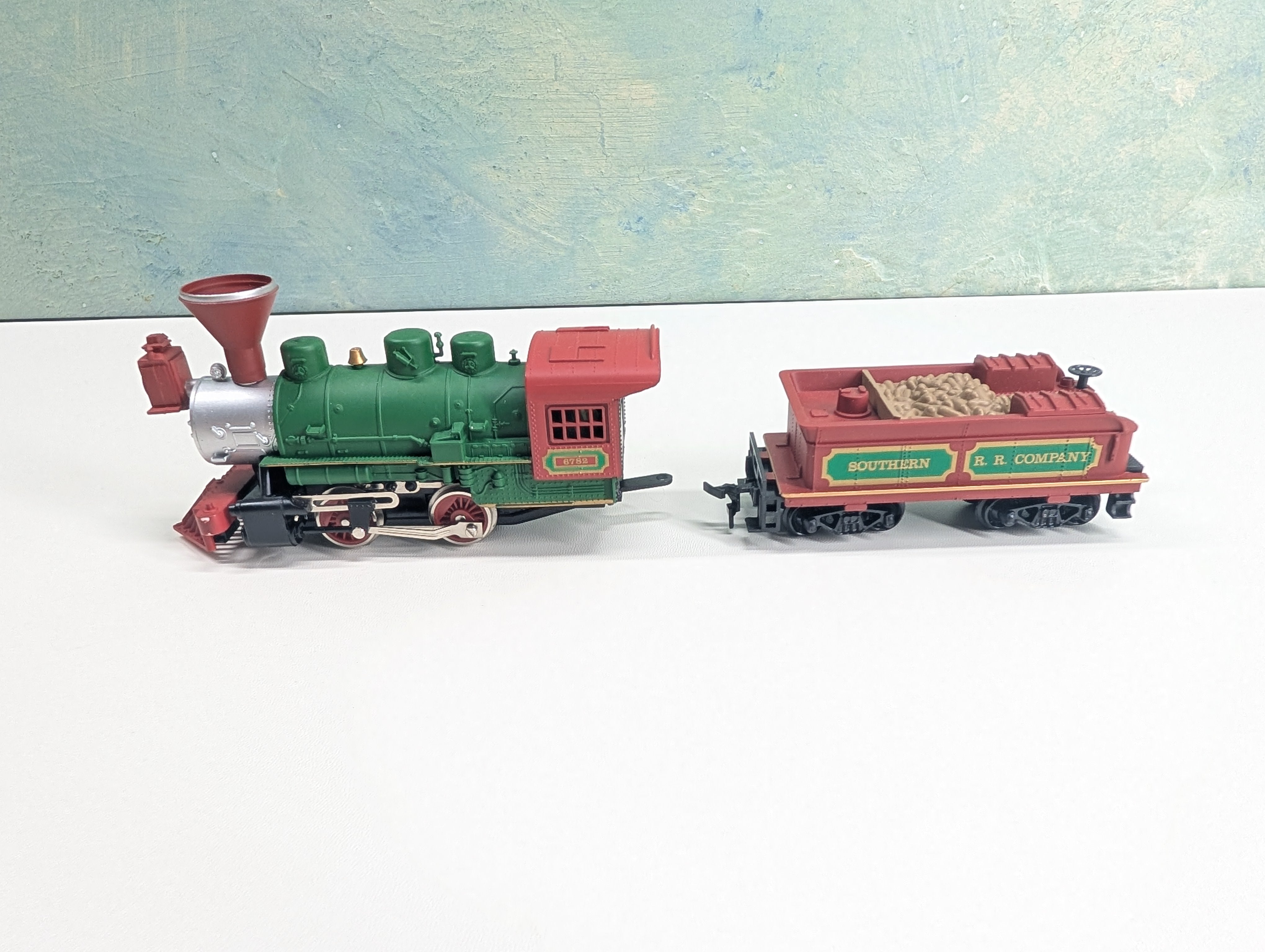 USED Model Power HO Scale Old Time Fat Boy 0-4-0 Steam Locomotive w/ Tender Southern #6782 Runs Great! DC