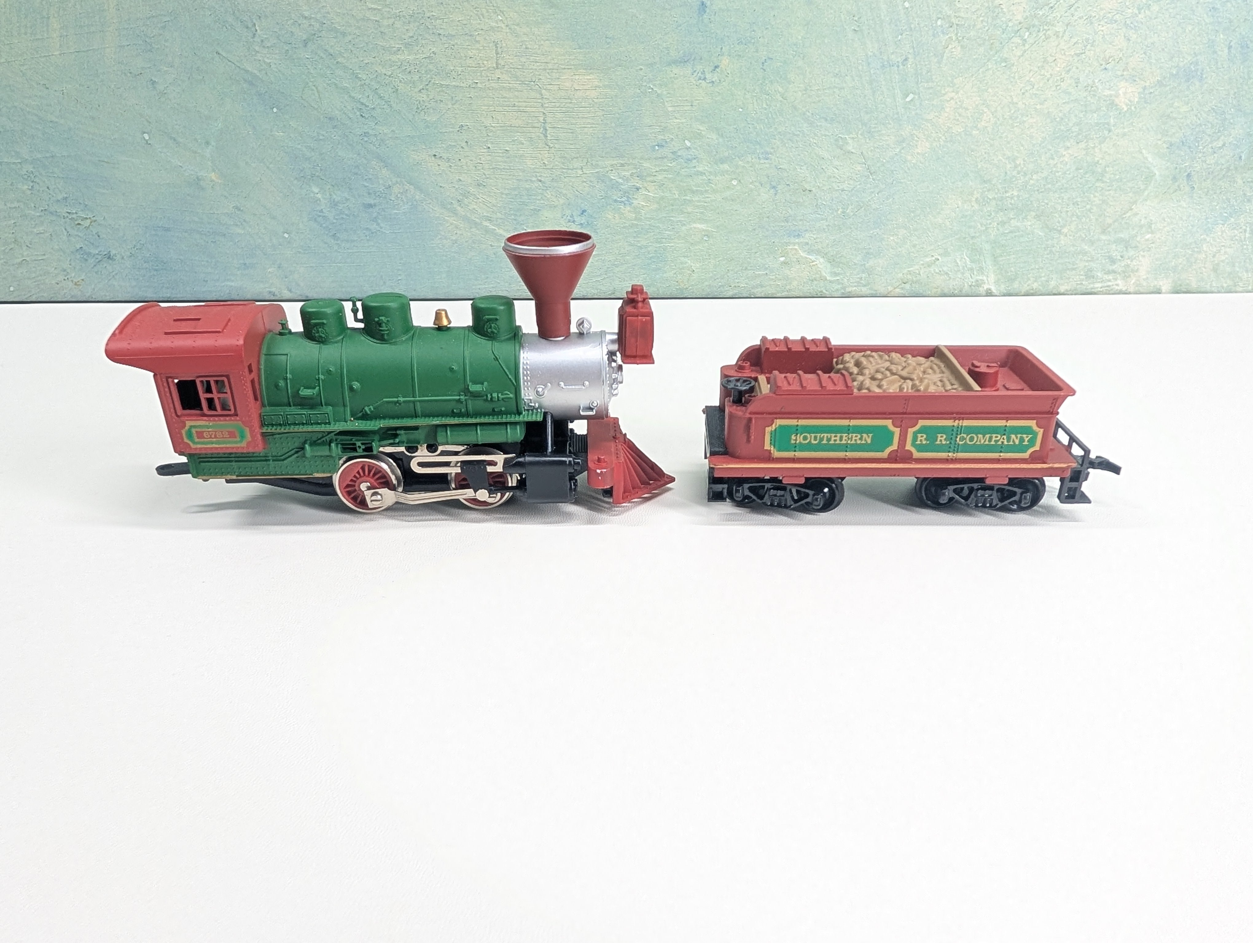 USED Model Power HO Scale Old Time Fat Boy 0-4-0 Steam Locomotive w/ Tender Southern #6782 Runs Great! DC