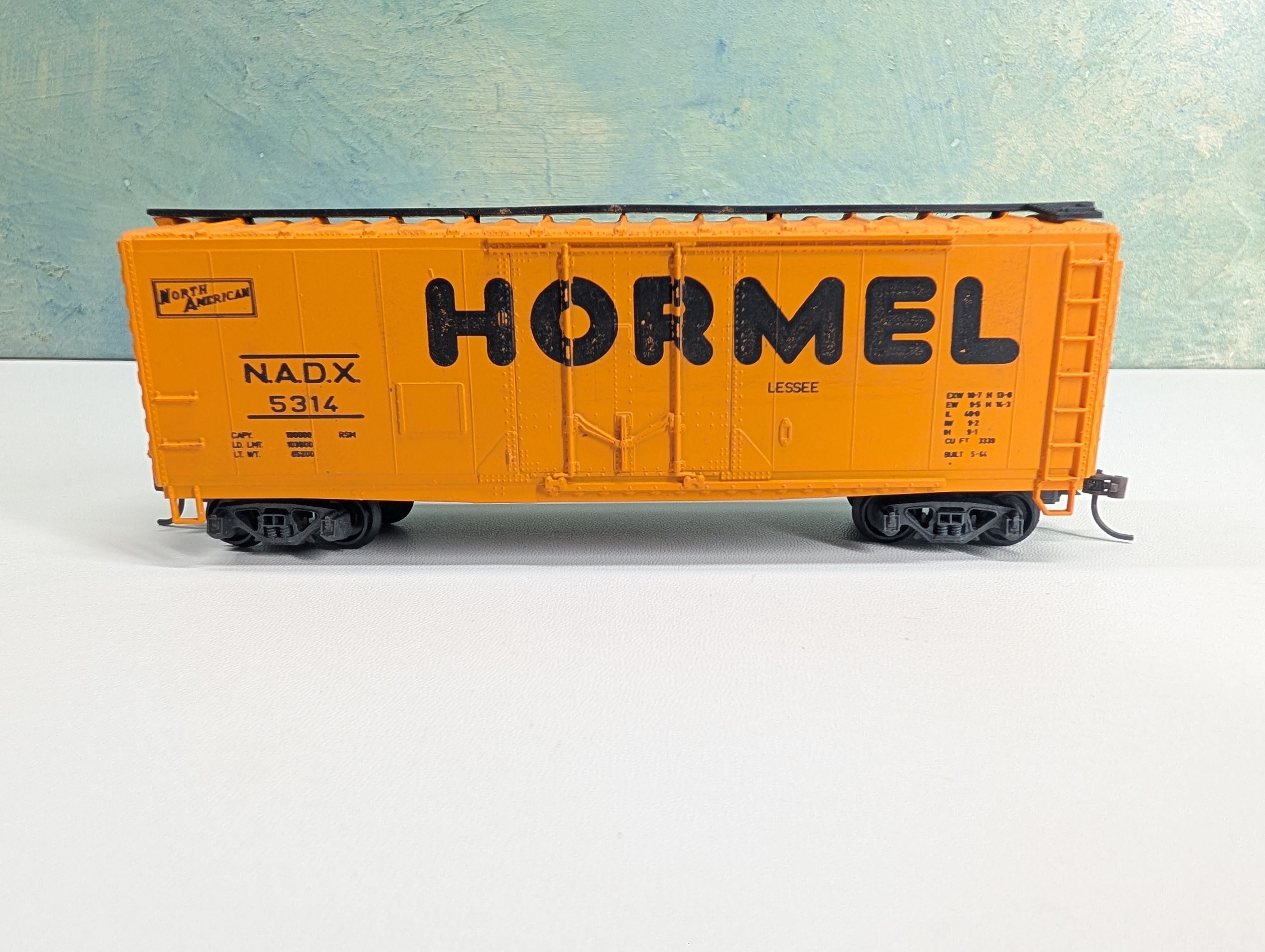 USED AHM HO Scale 40' Box Car Hormel NADX #5314