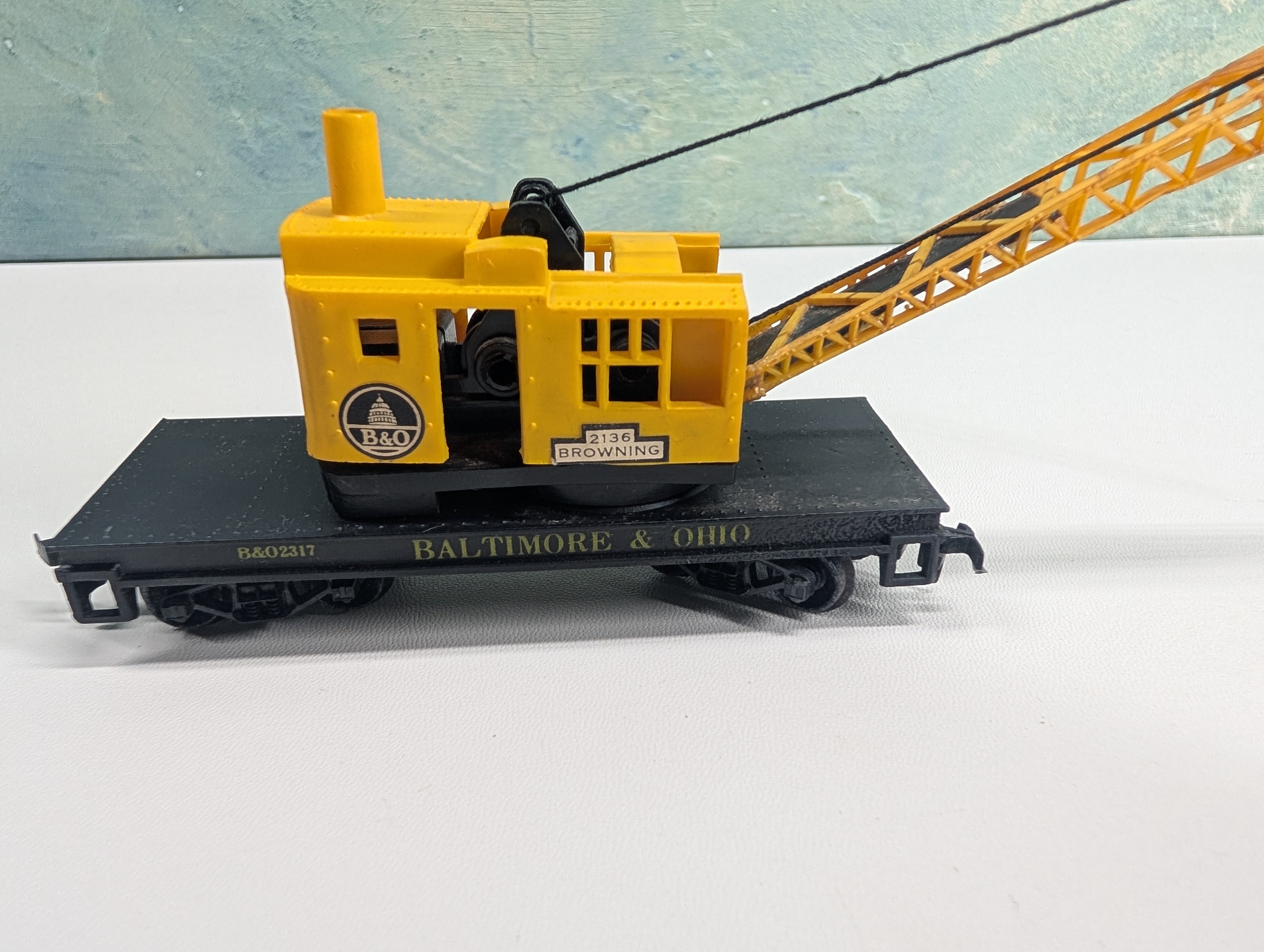 USED Life-Like HO Scale 2136 Browning Crane Baltimore and Ohio B&O #2317