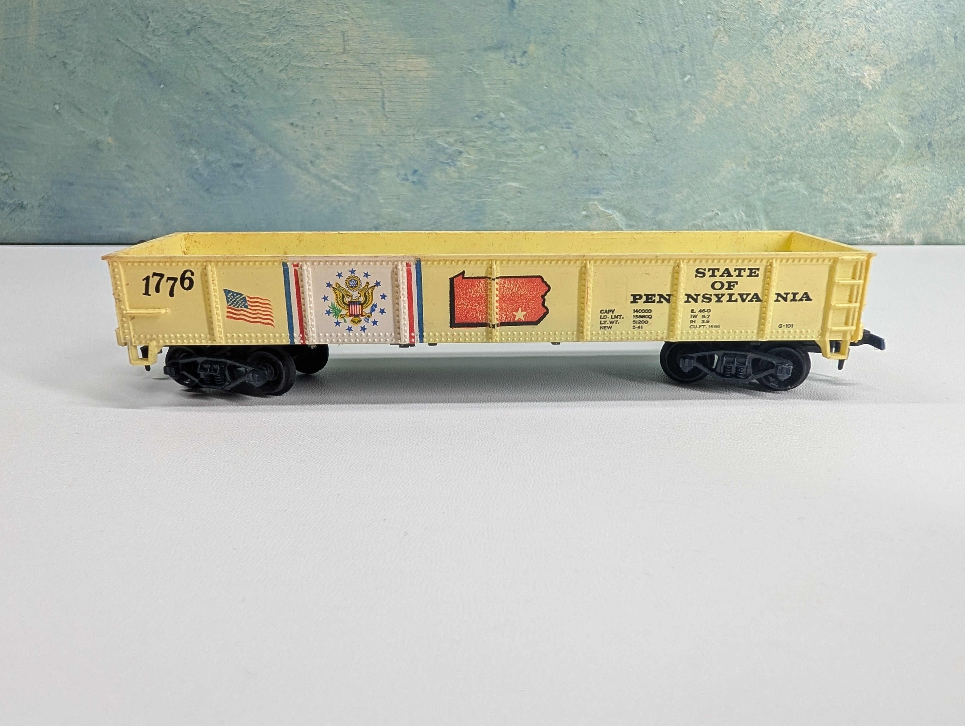 USED HO Scale 40' State Gondola Pennsylvania #1776