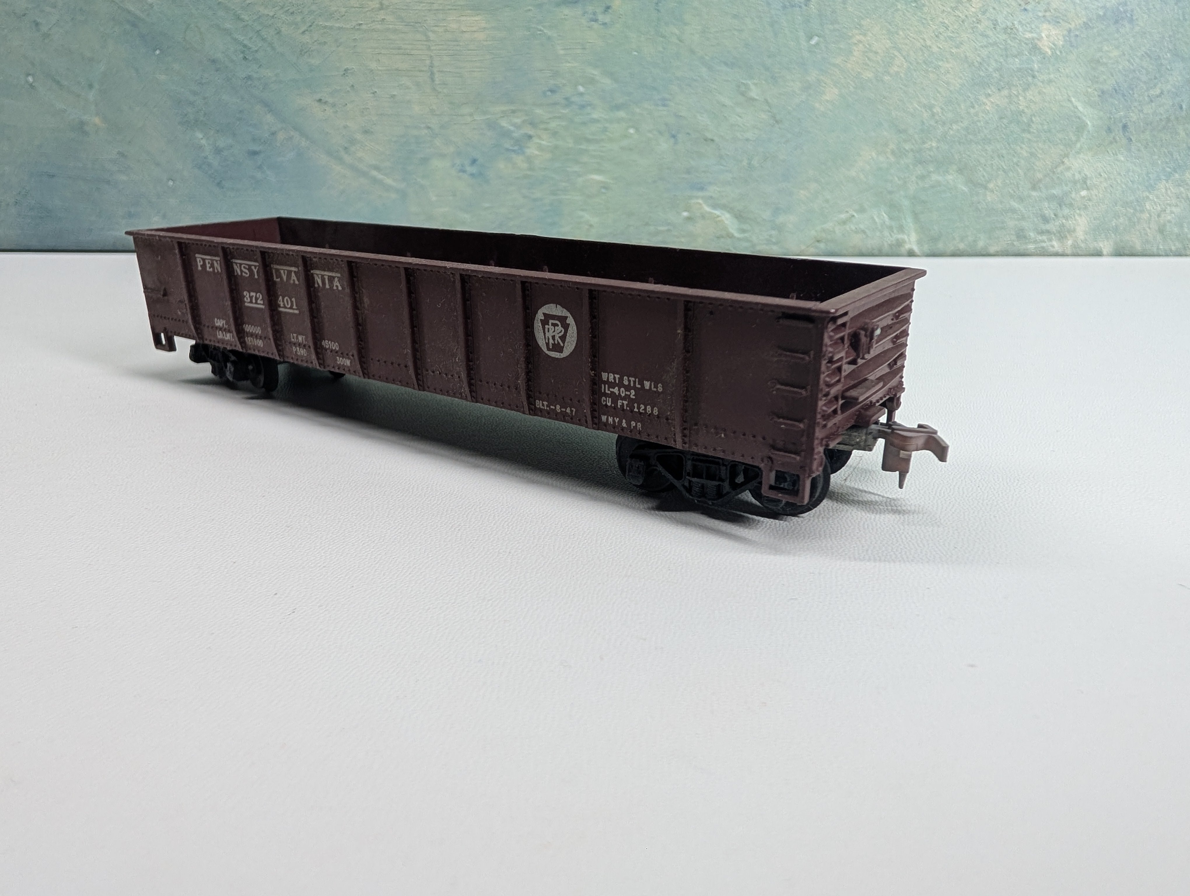 USED Mantua HO Scale 40' Gondola Pennsylvania PRR #372401