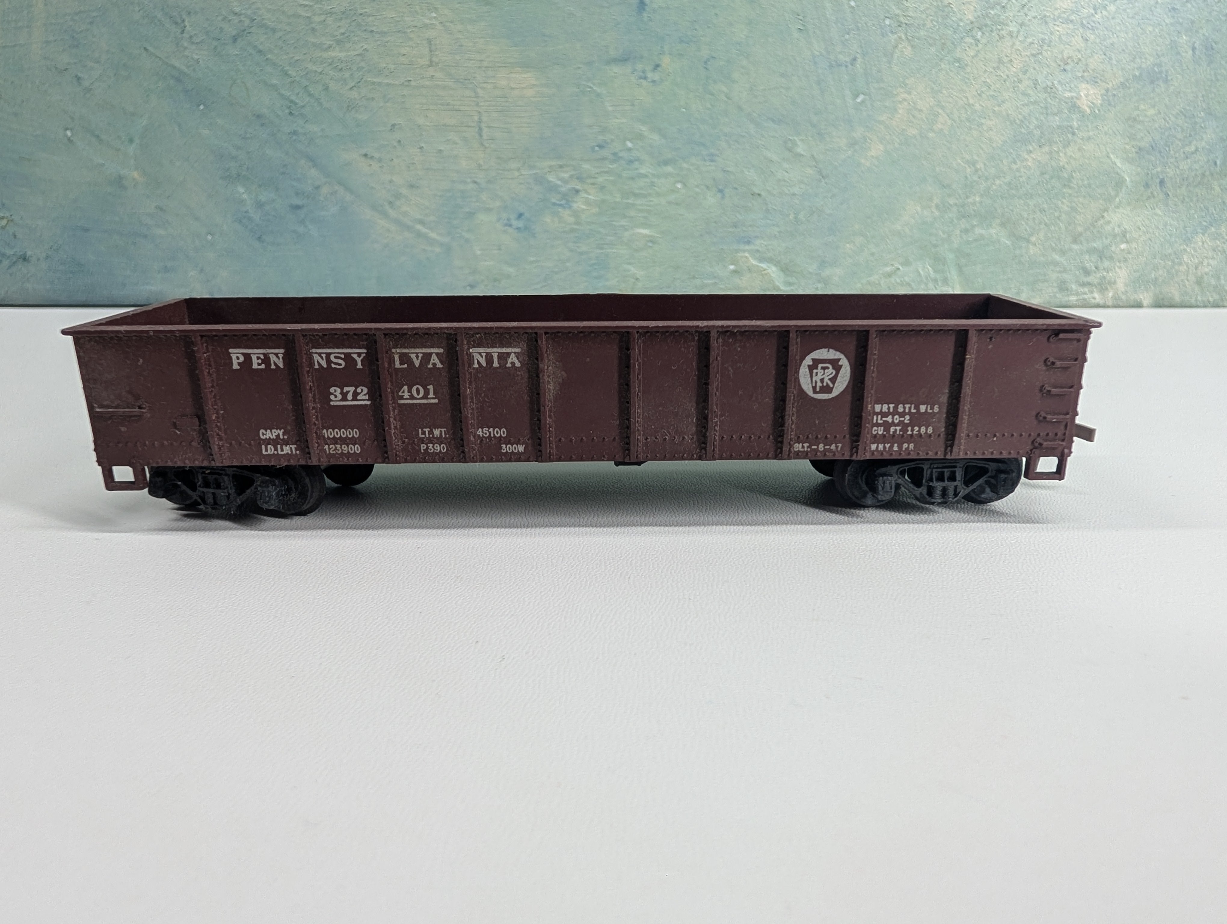 USED Mantua HO Scale 40' Gondola Pennsylvania PRR #372401