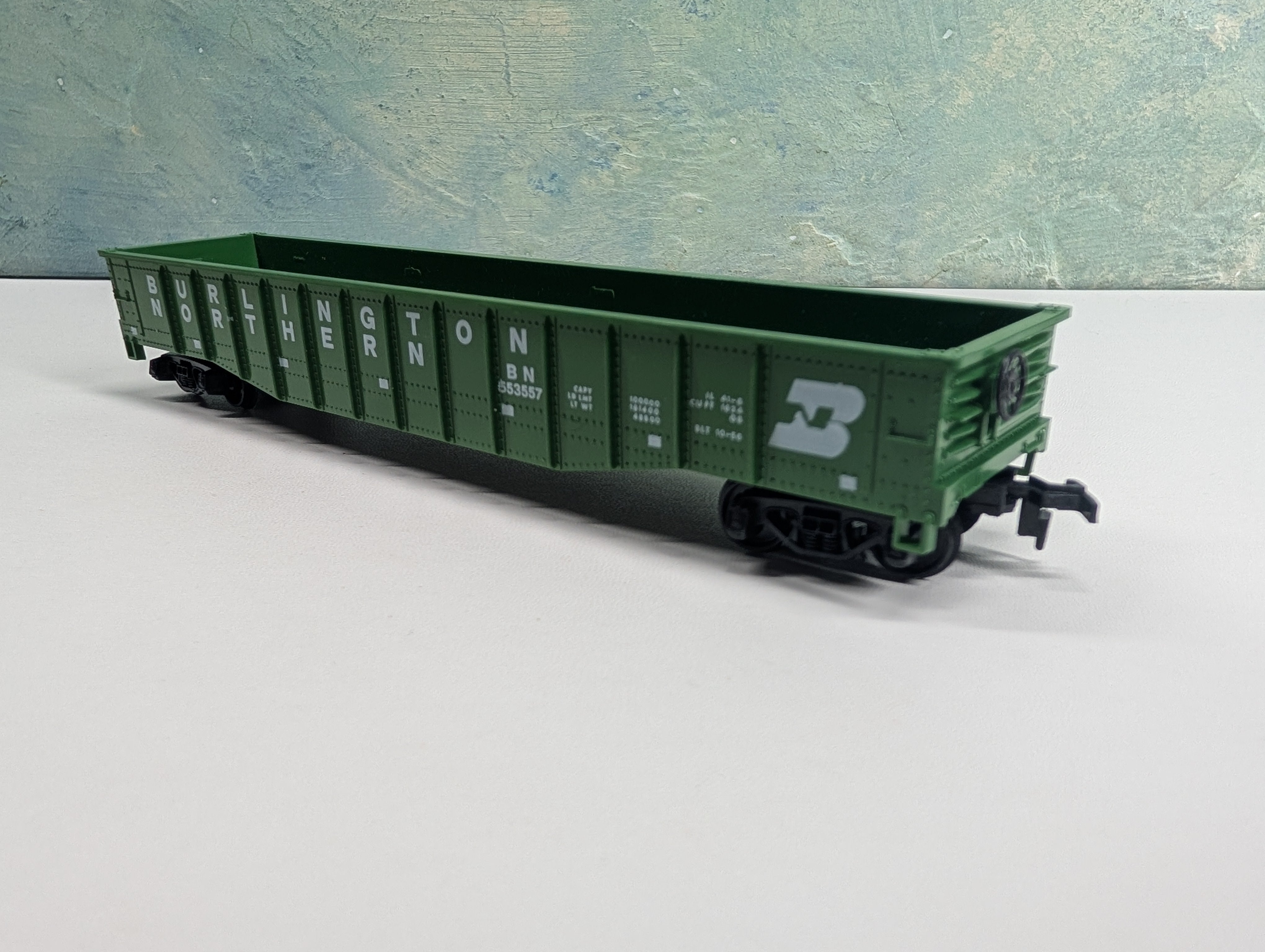 USED AHM HO Scale 50' Gondola Burlington Northern BN #553557