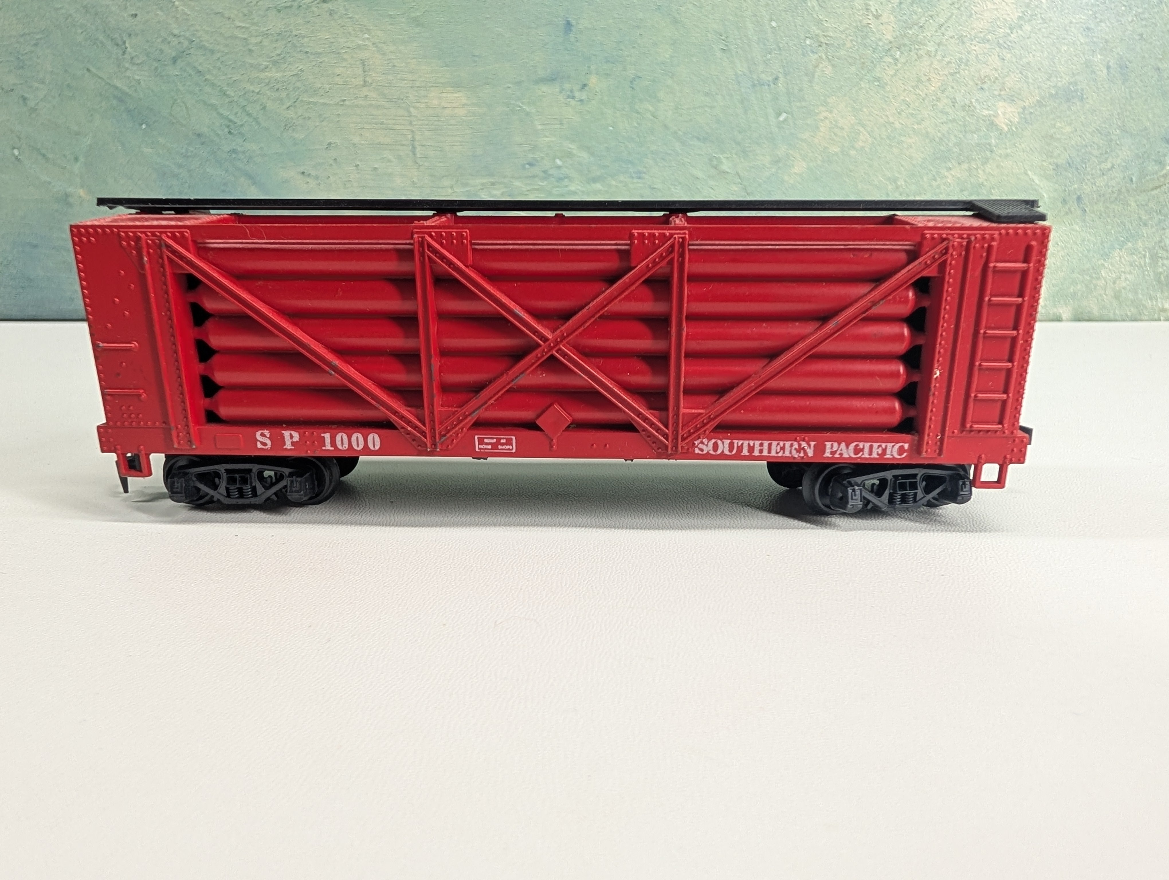 USED ROCO HO Scale 41' Helium Carrier Car Southern Pacific SP #1000
