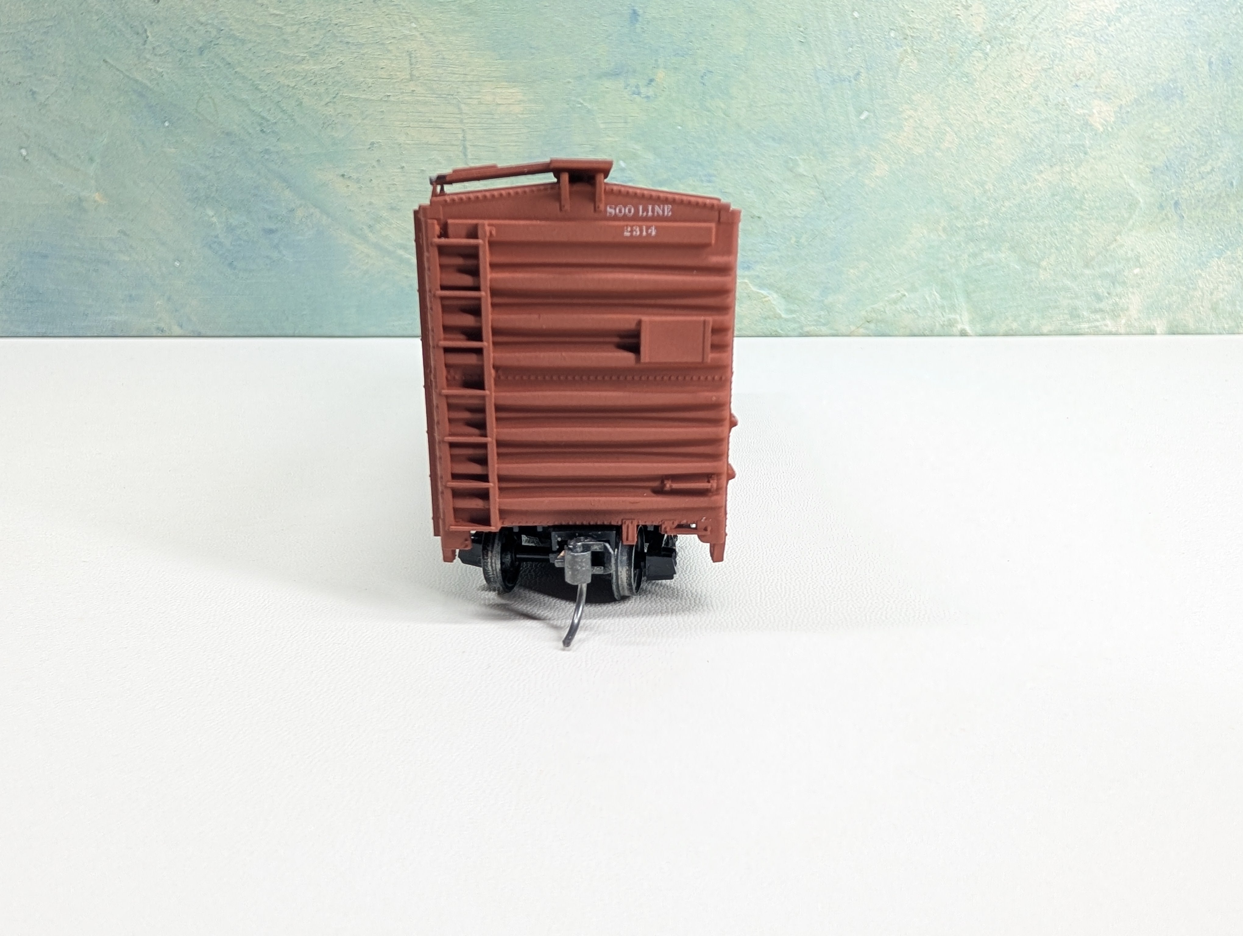 USED Accurail 35619 HO Scale 40' Riveted Steel Box Car SOO Line #2314 Metal Wheels