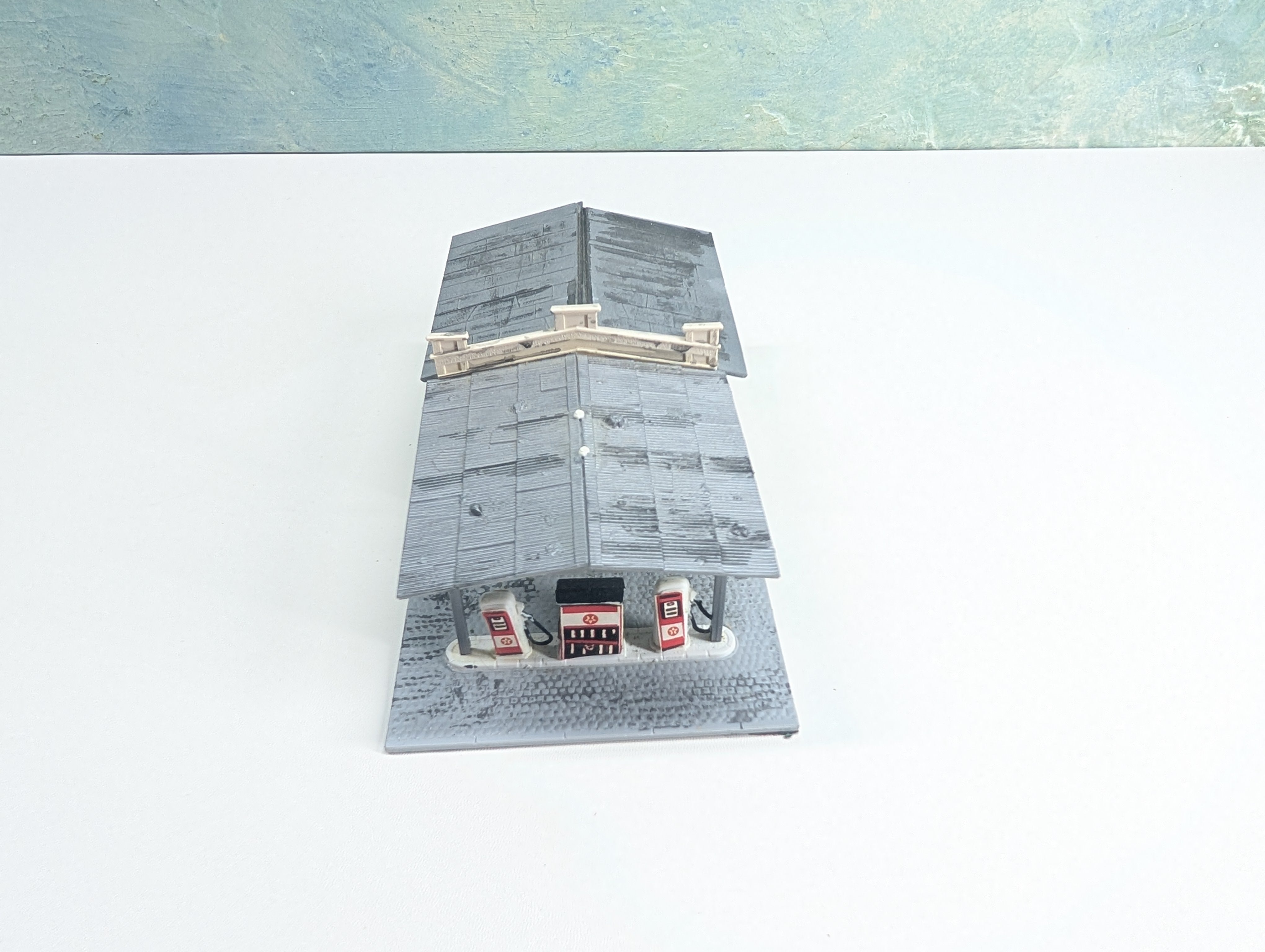 USED Pola HO Scale Service Station, Texaco