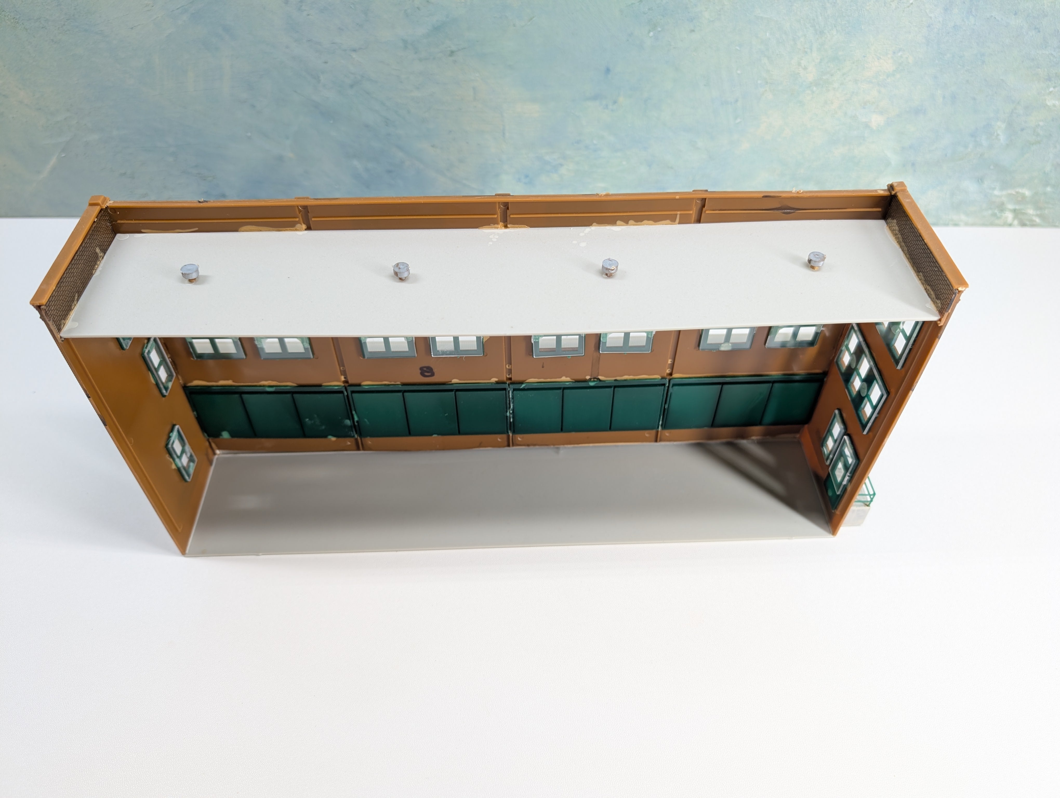 USED Walthers HO Scale Commissary Background Building, Freight Transfer Backdrop Building, "Wall" Building
