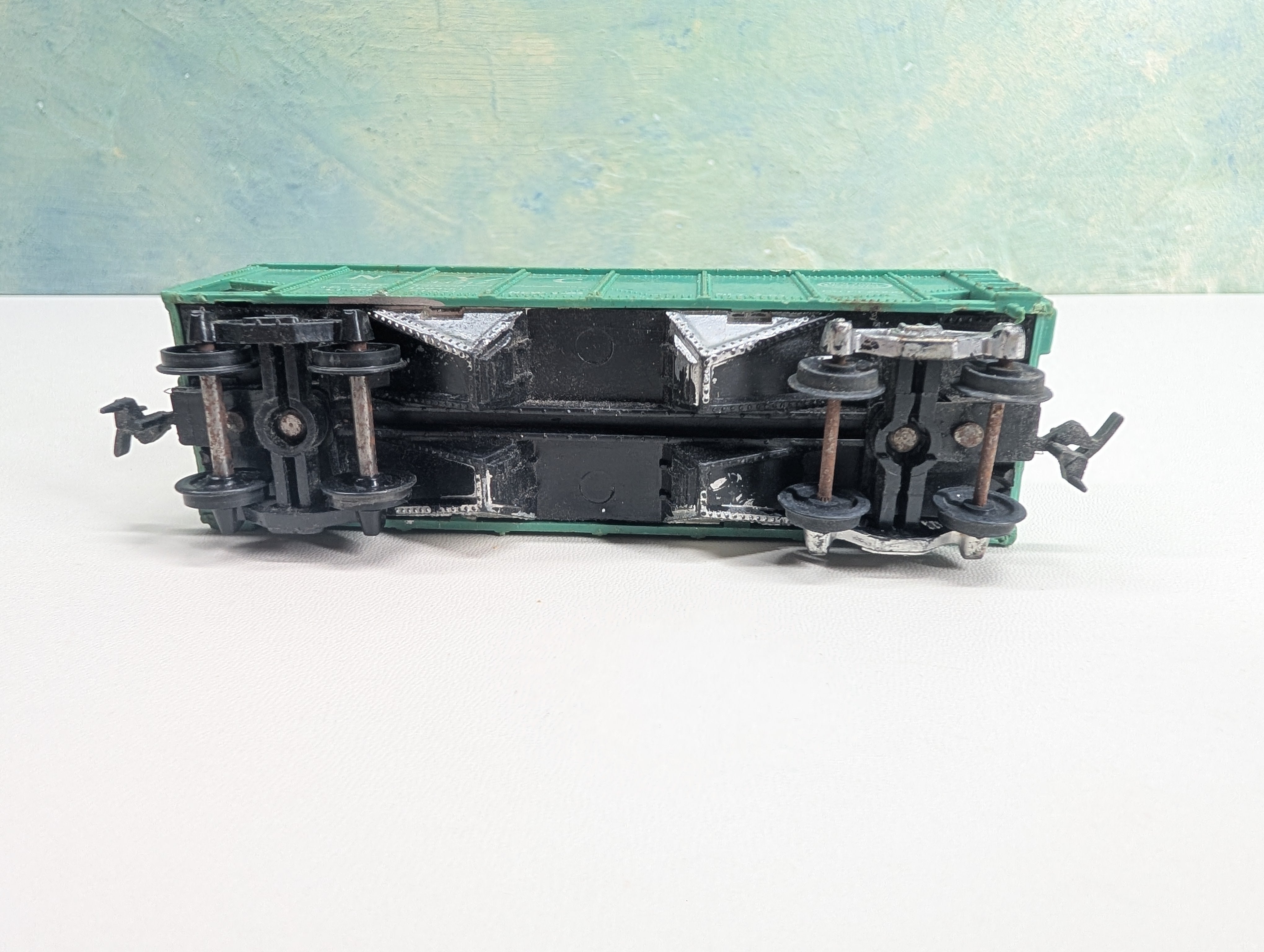 USED Gilbert HO Scale 2 Bay Hopper New York Central NYC #33217 Jade Green