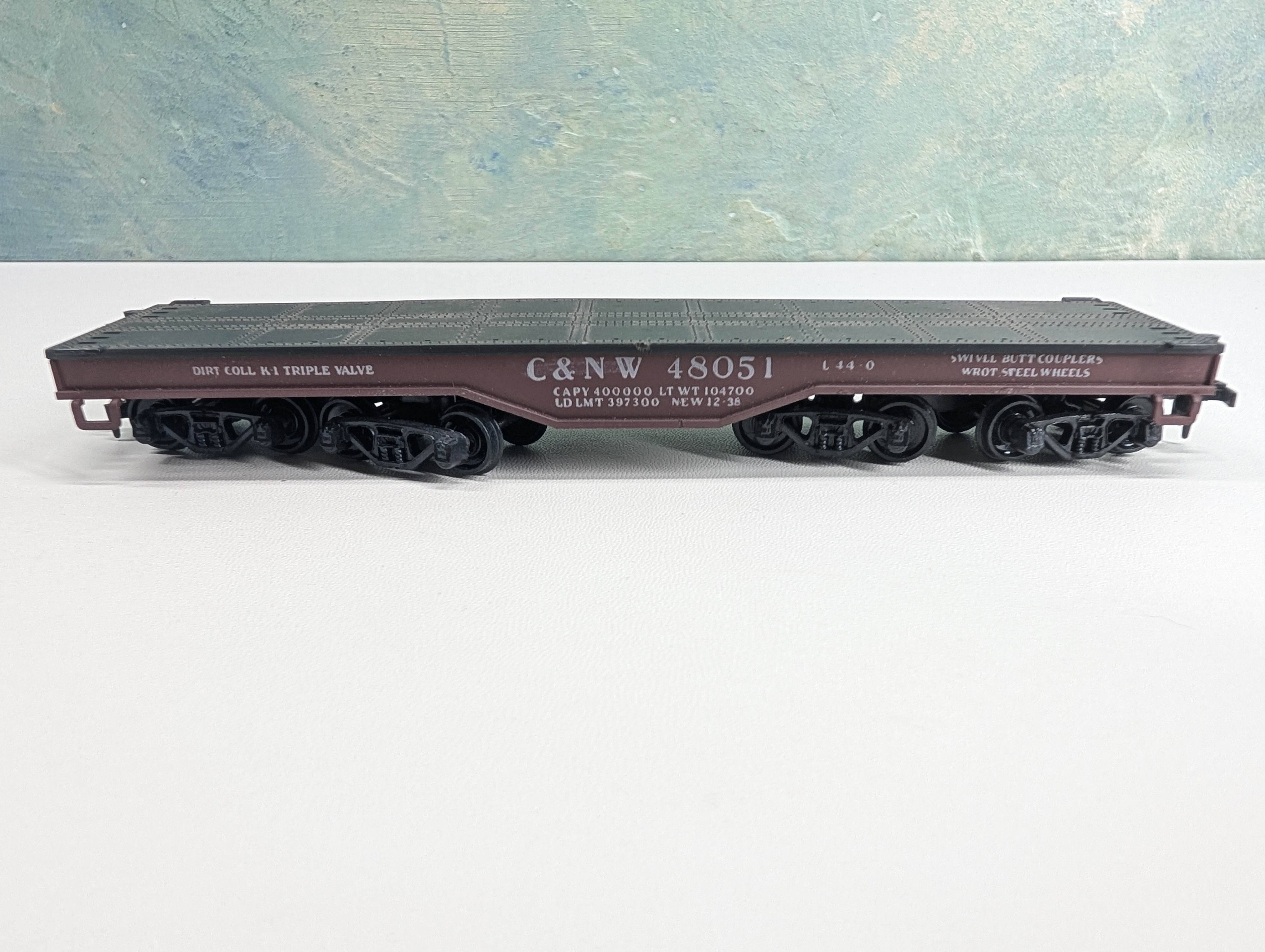 USED Athearn HO Scale Heavy Duty Flat Car Chicago & North Western C&NW #48051