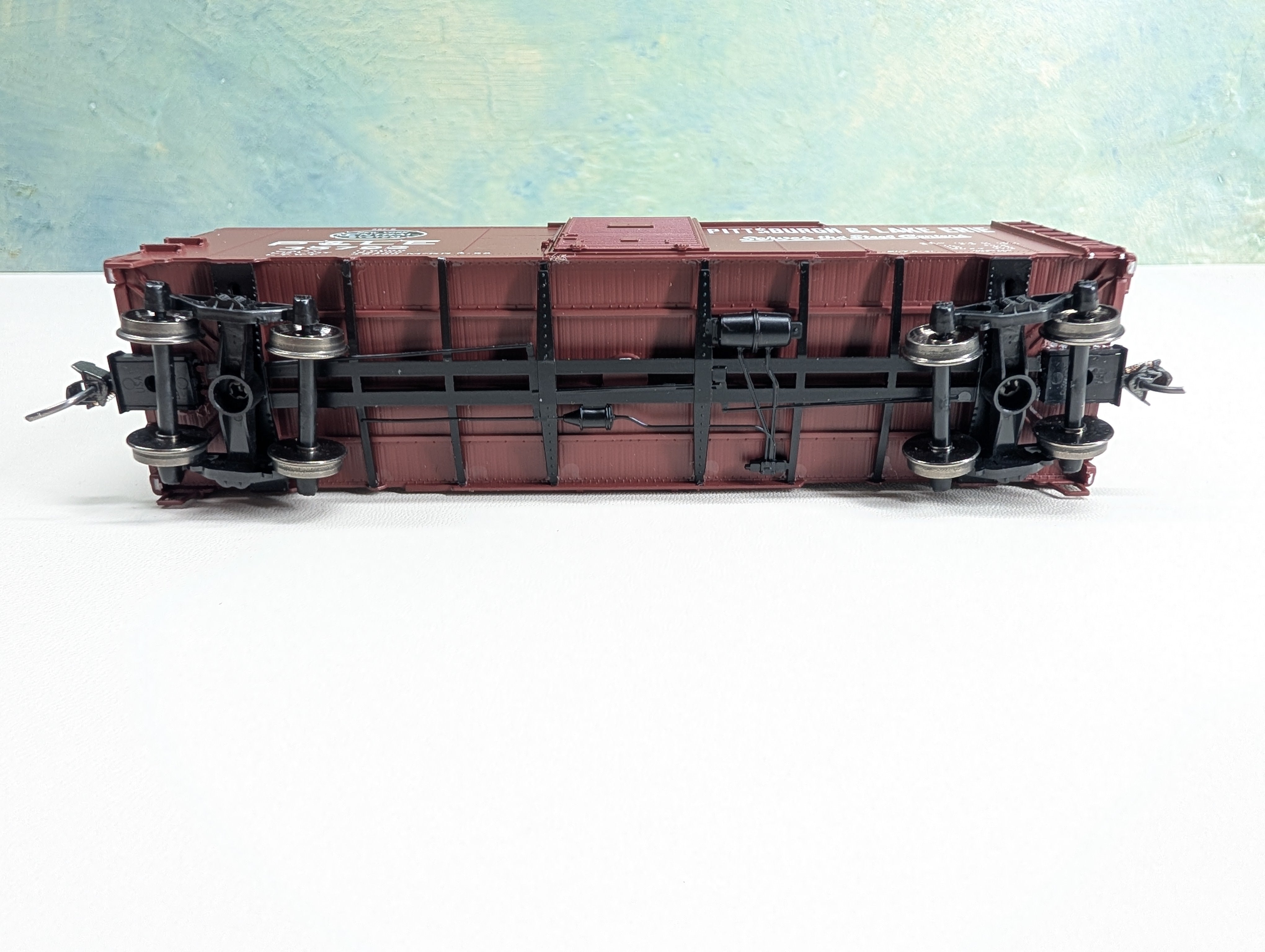 USED Atlas Trainman 20006251 HO Scale 1937 AAR 40' Box Car Pittsburgh & Lake Erie P&LE #35792 Metal Wheels