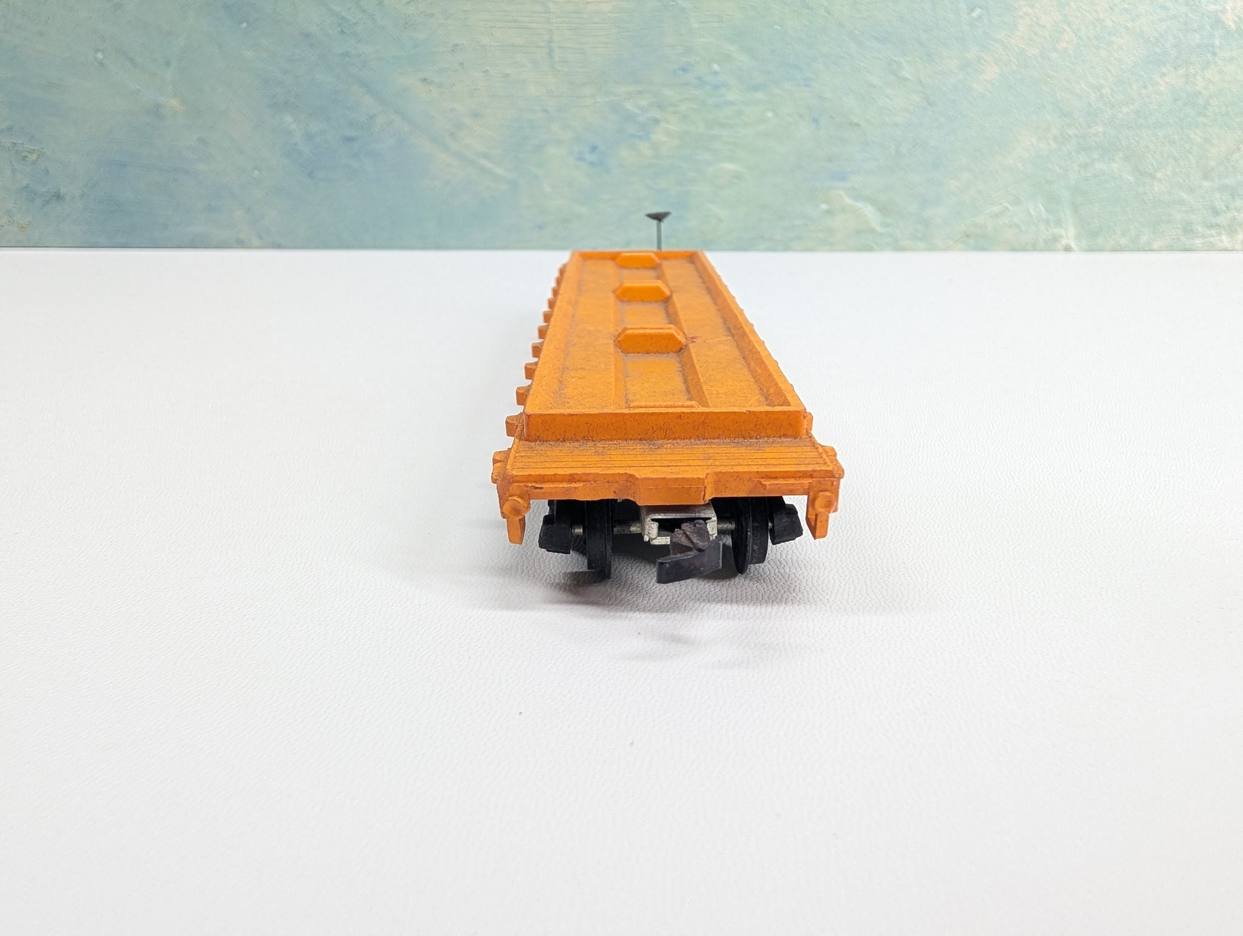 USED Mantua HO Scale 40' Flat Car w/ Brake Wheel! Rock Island #16788