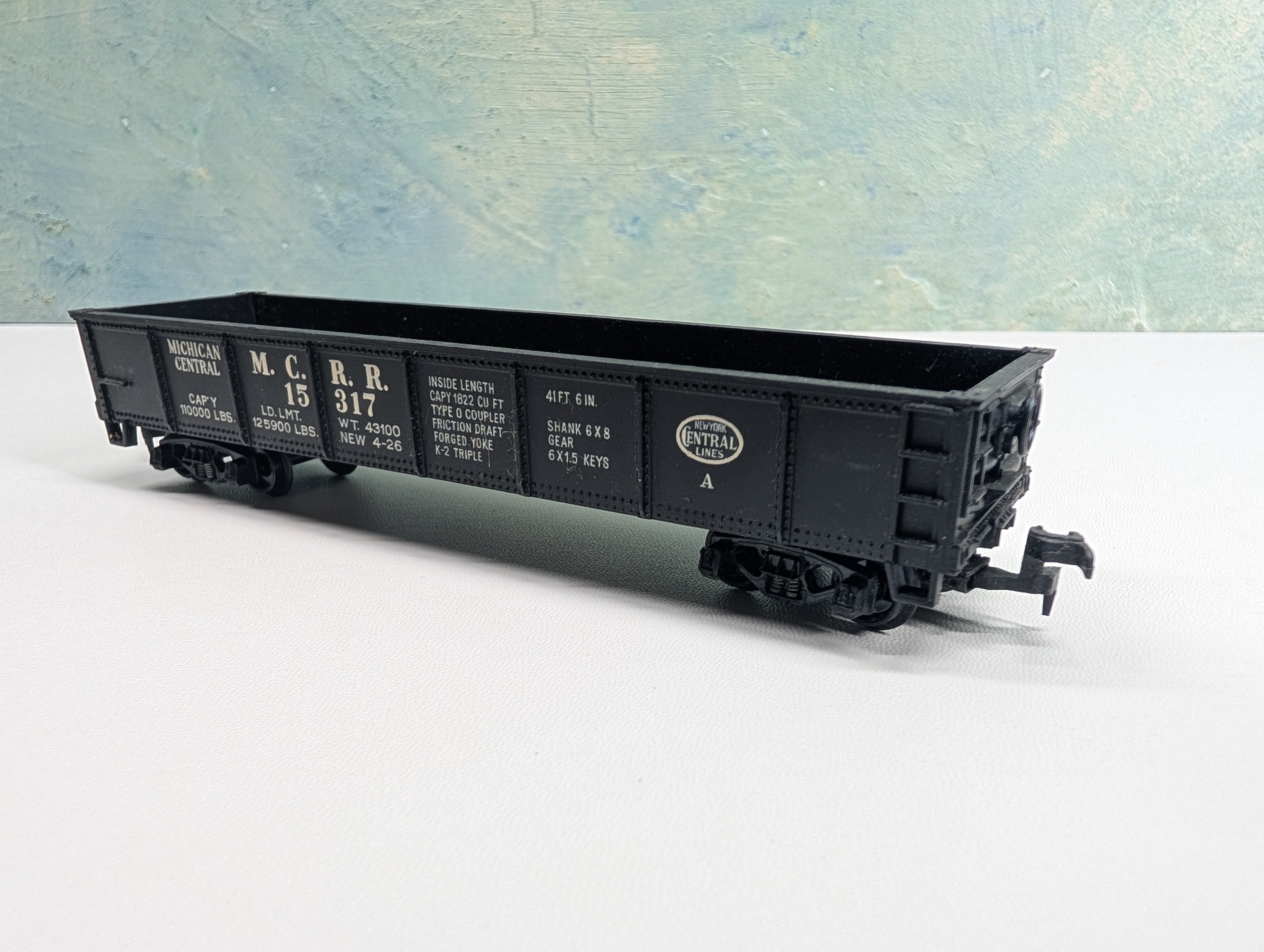 USED Rivarossi HO Scale 40' Gondola Michigan Central MCRR #15317