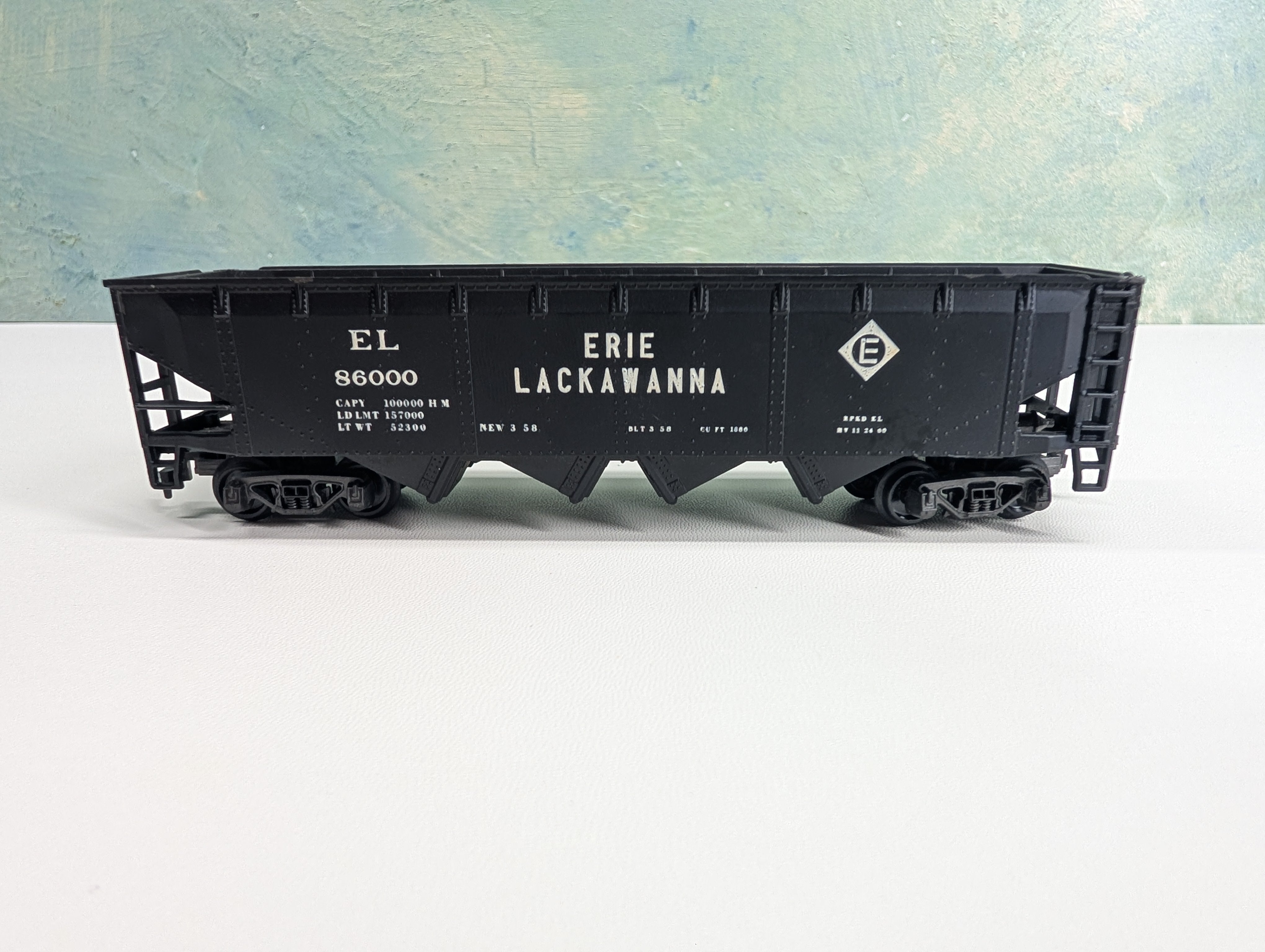USED AHM HO Scale Quad Hopper Erie Lackawanna EL #86000