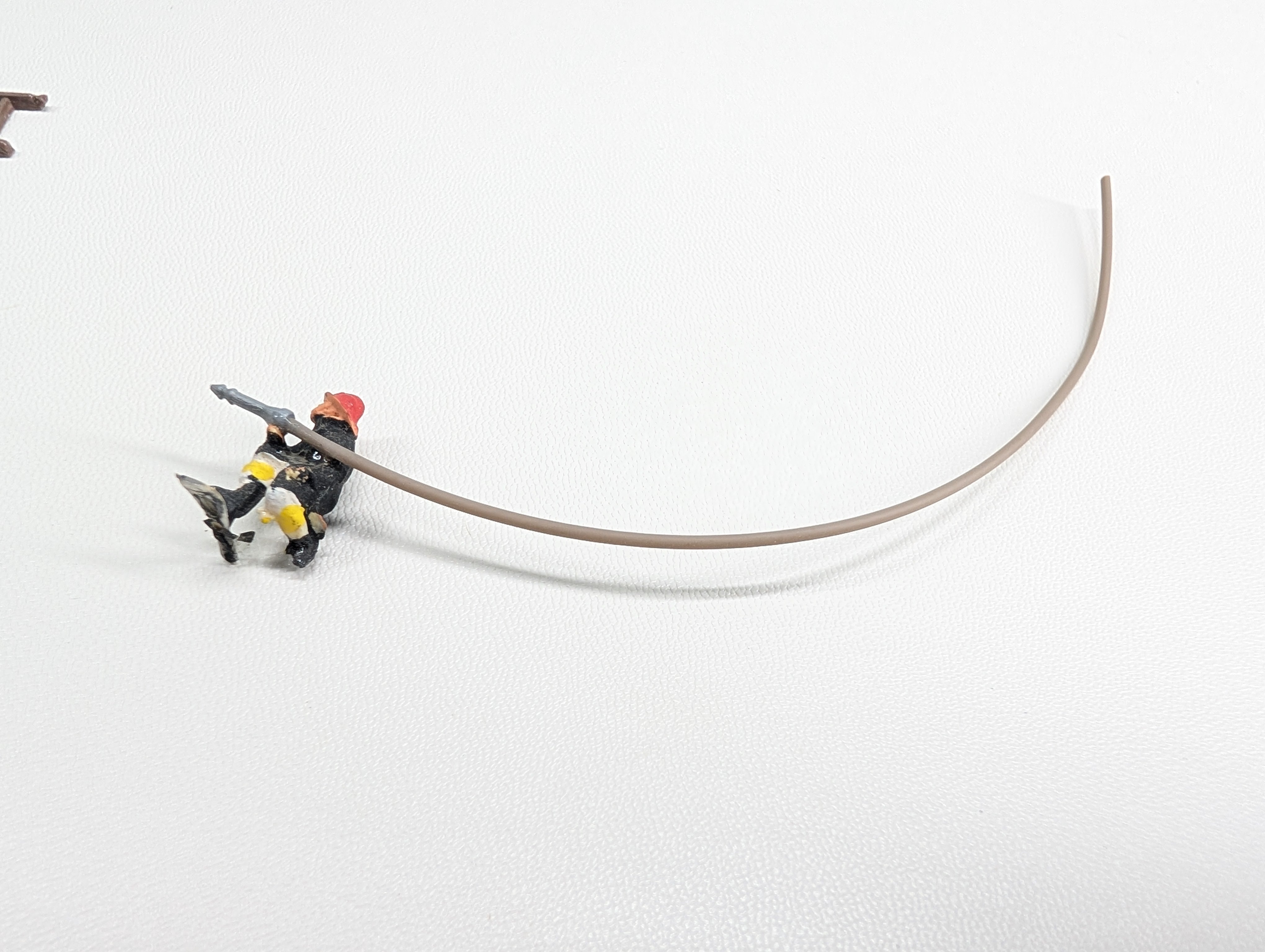 USED HO Scale Lot of Firemen w/ Hoses, Axe & Ladder