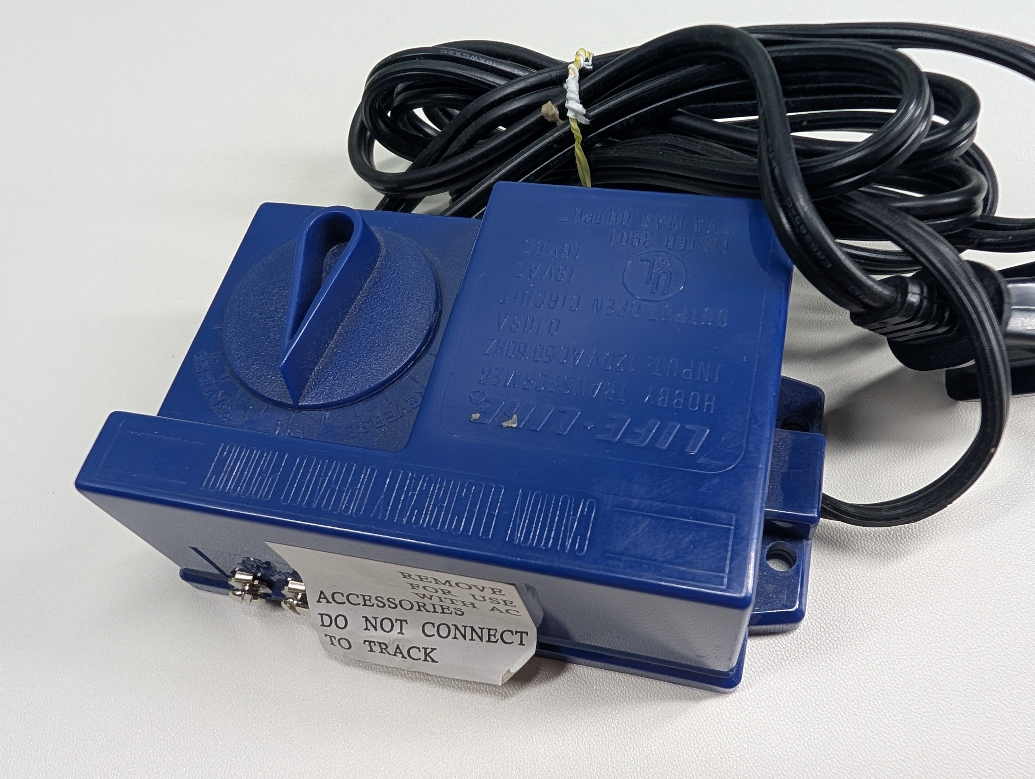 USED Life-Like MULTI Scale HO & N Starter DC Hobby Transformer - Tested! Blue
