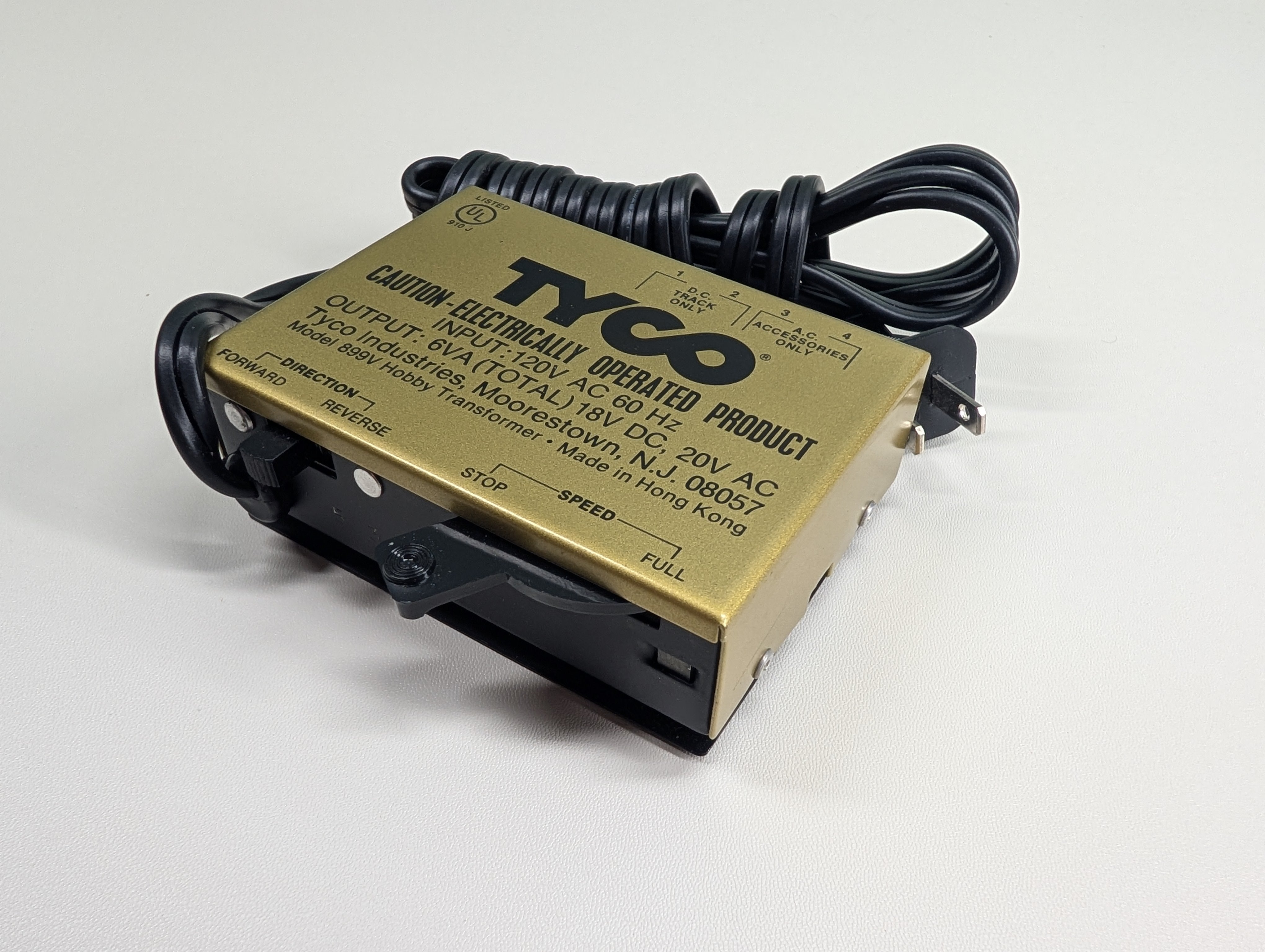 USED Tyco MULTI Scale HO & N Starter DC Hobby Transformer - Tested! Gold