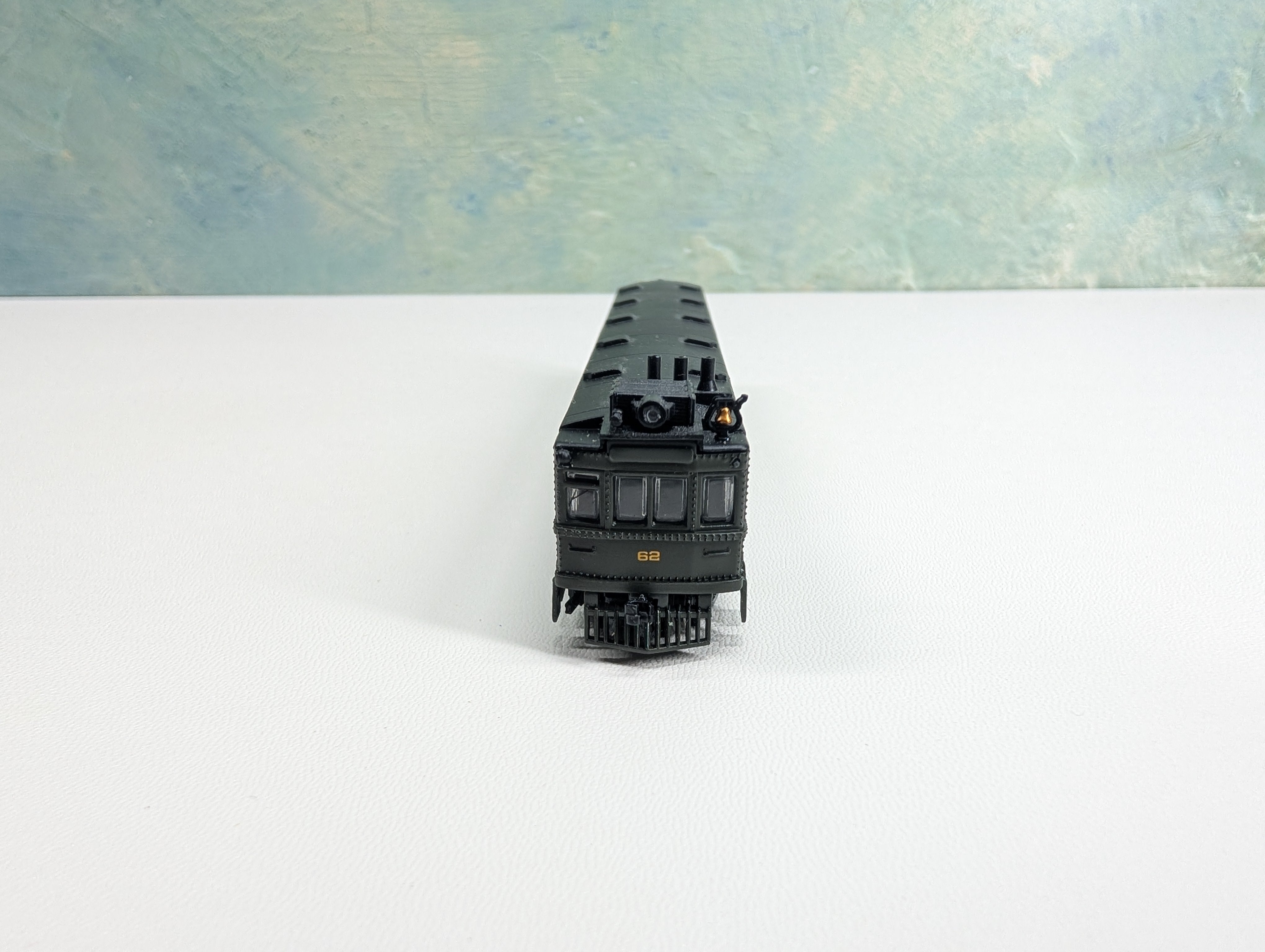 USED Bachmann 81468 N Scale EMC Doodlebug Loco w/ Coach Maryland and Pennsylvania #62 Needs Repairs DCC On Board