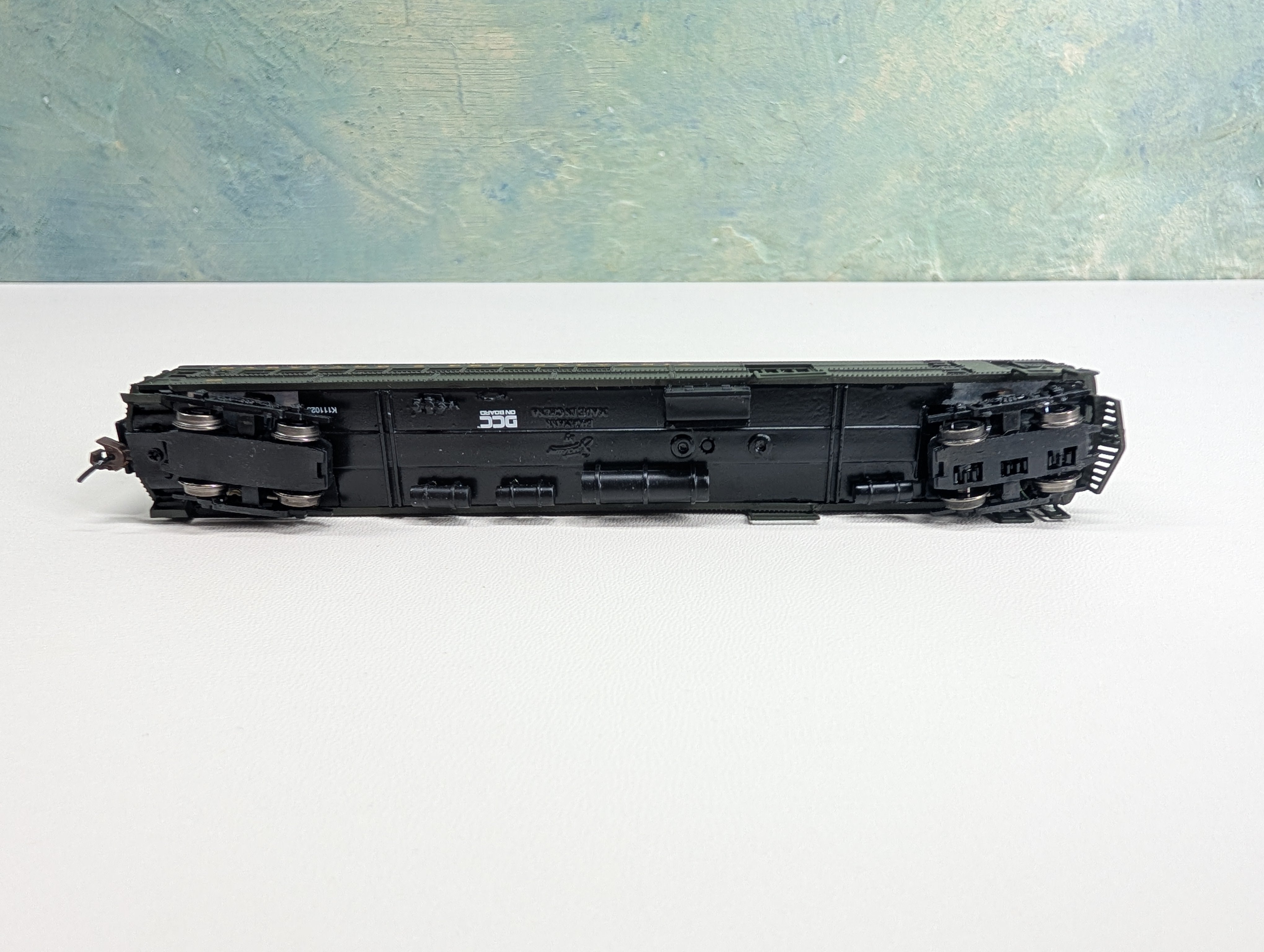 USED Bachmann 81468 N Scale EMC Doodlebug Loco w/ Coach Maryland and Pennsylvania #62 Needs Repairs DCC On Board