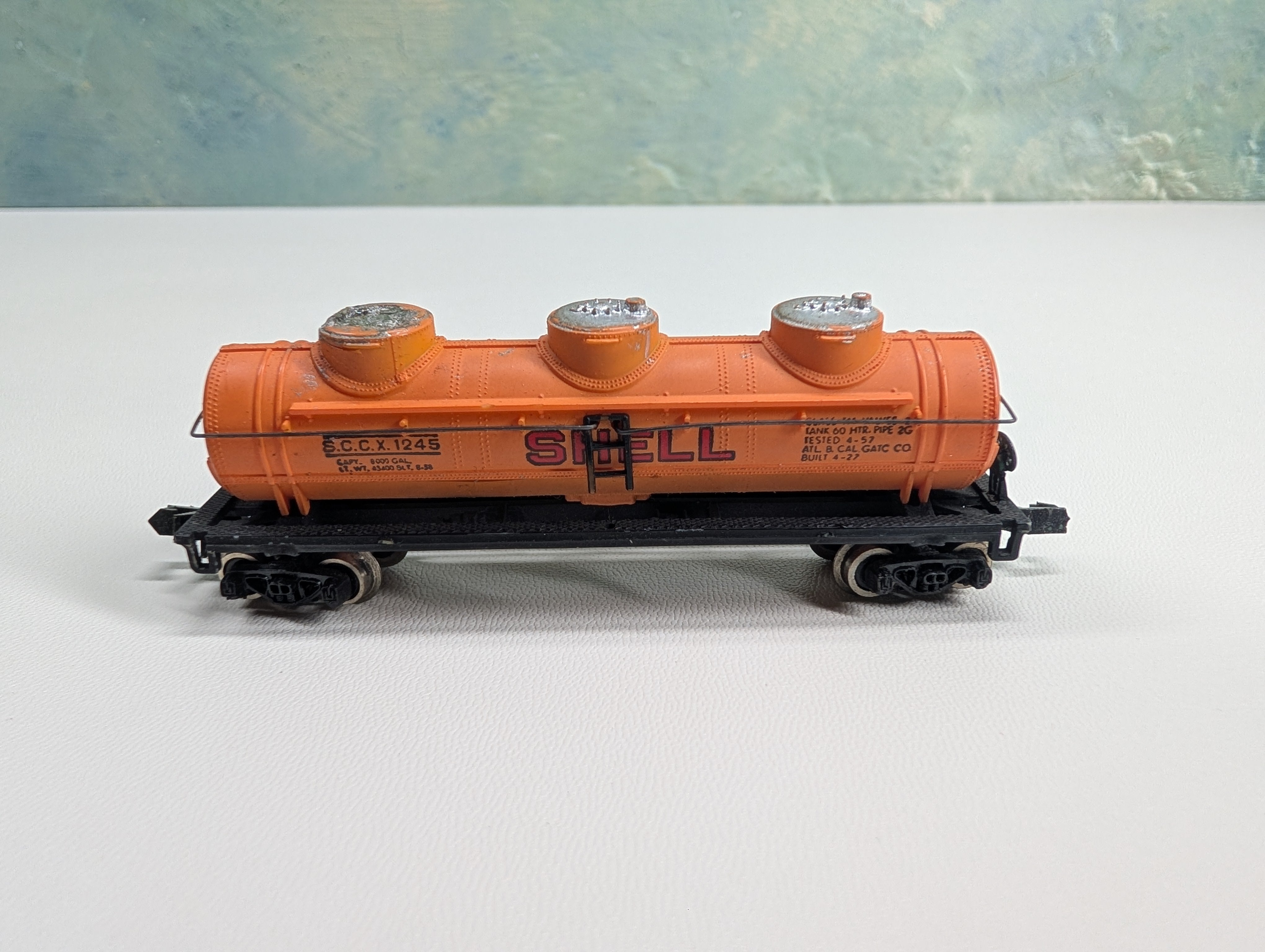 USED Bachmann N Scale Triple Dome Tank Car Shell SCCX #1245