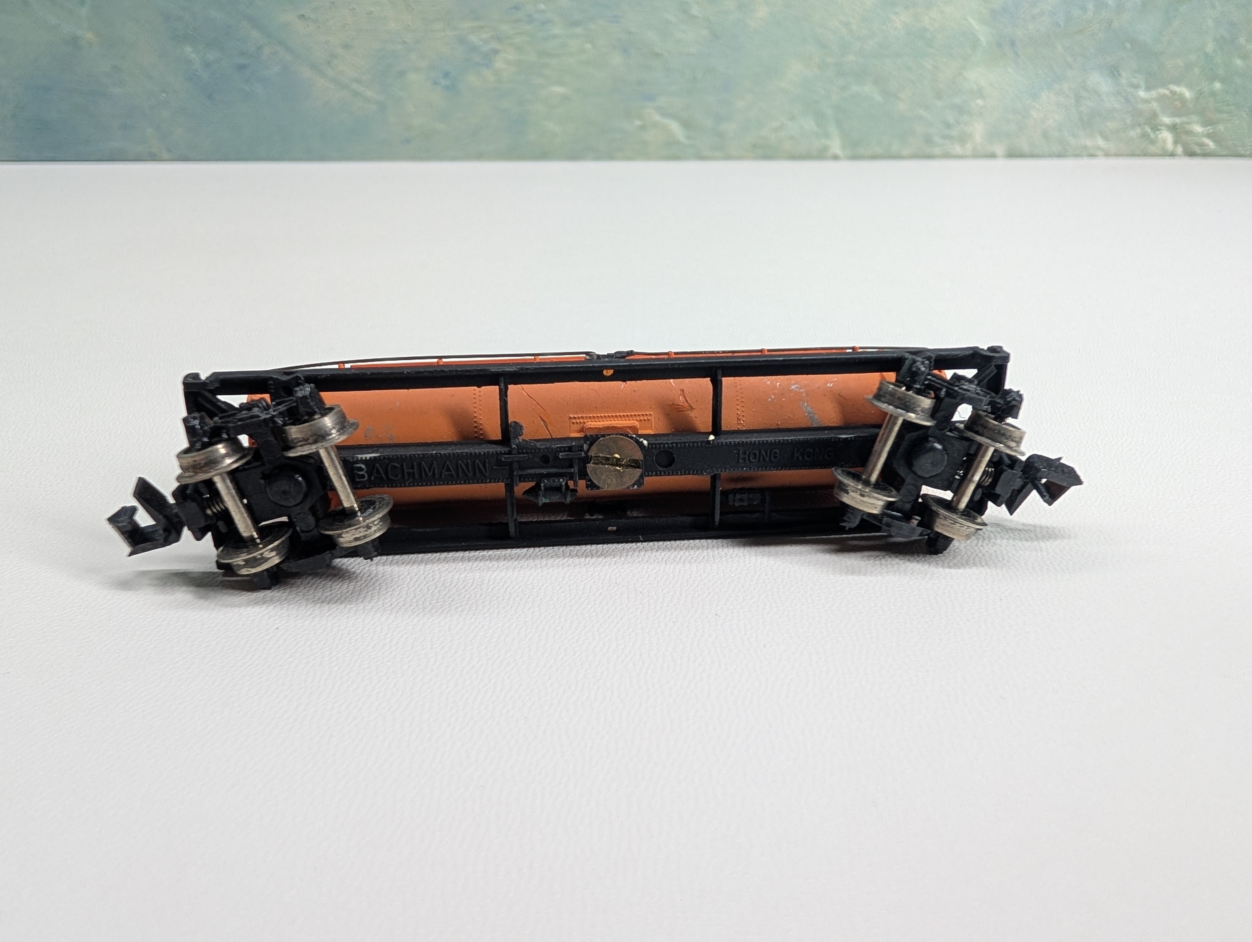 USED Bachmann N Scale Triple Dome Tank Car Shell SCCX #1245