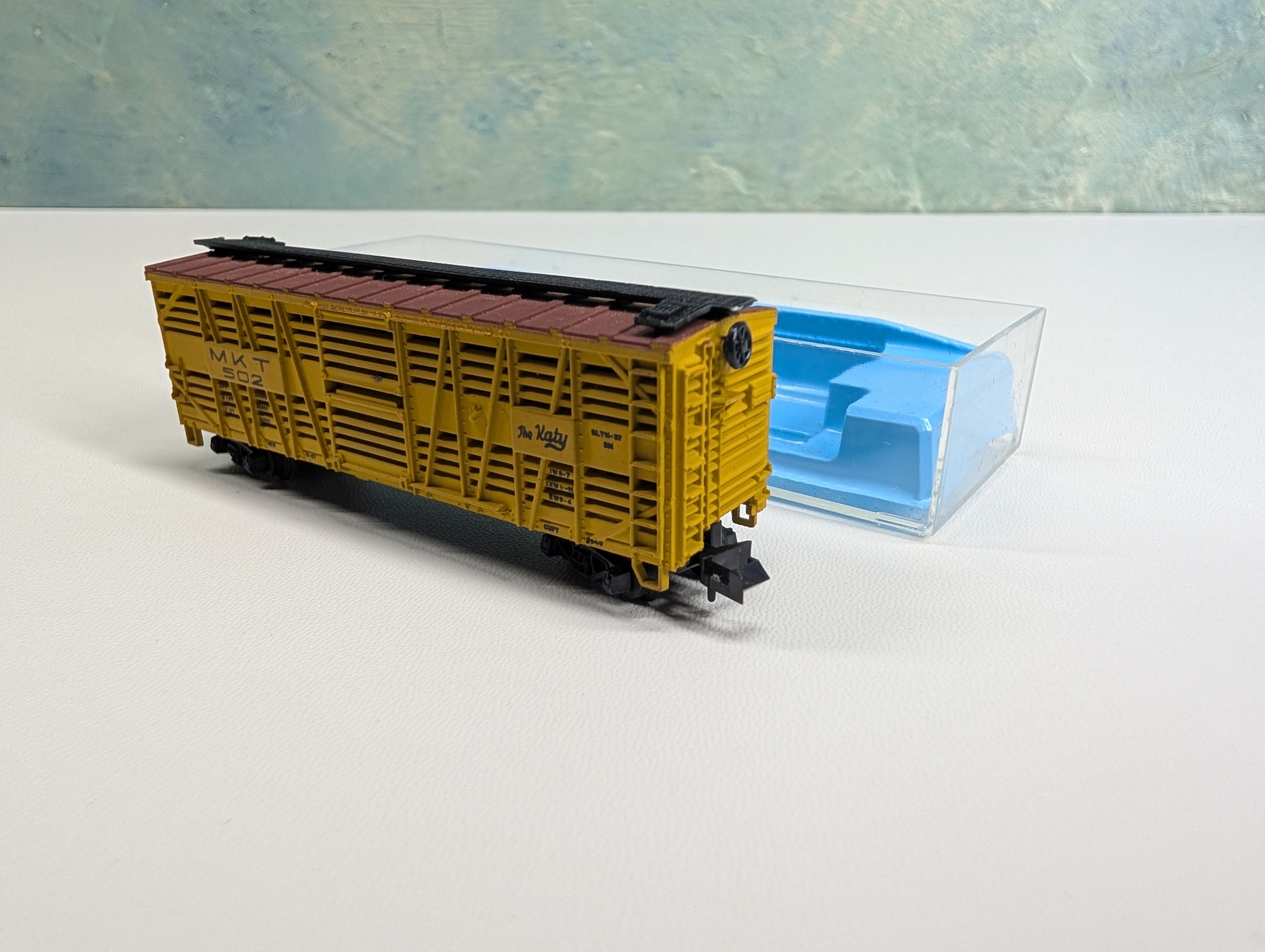 USED Atlas N Scale Cattle Stock Car MKT #205 The Katy
