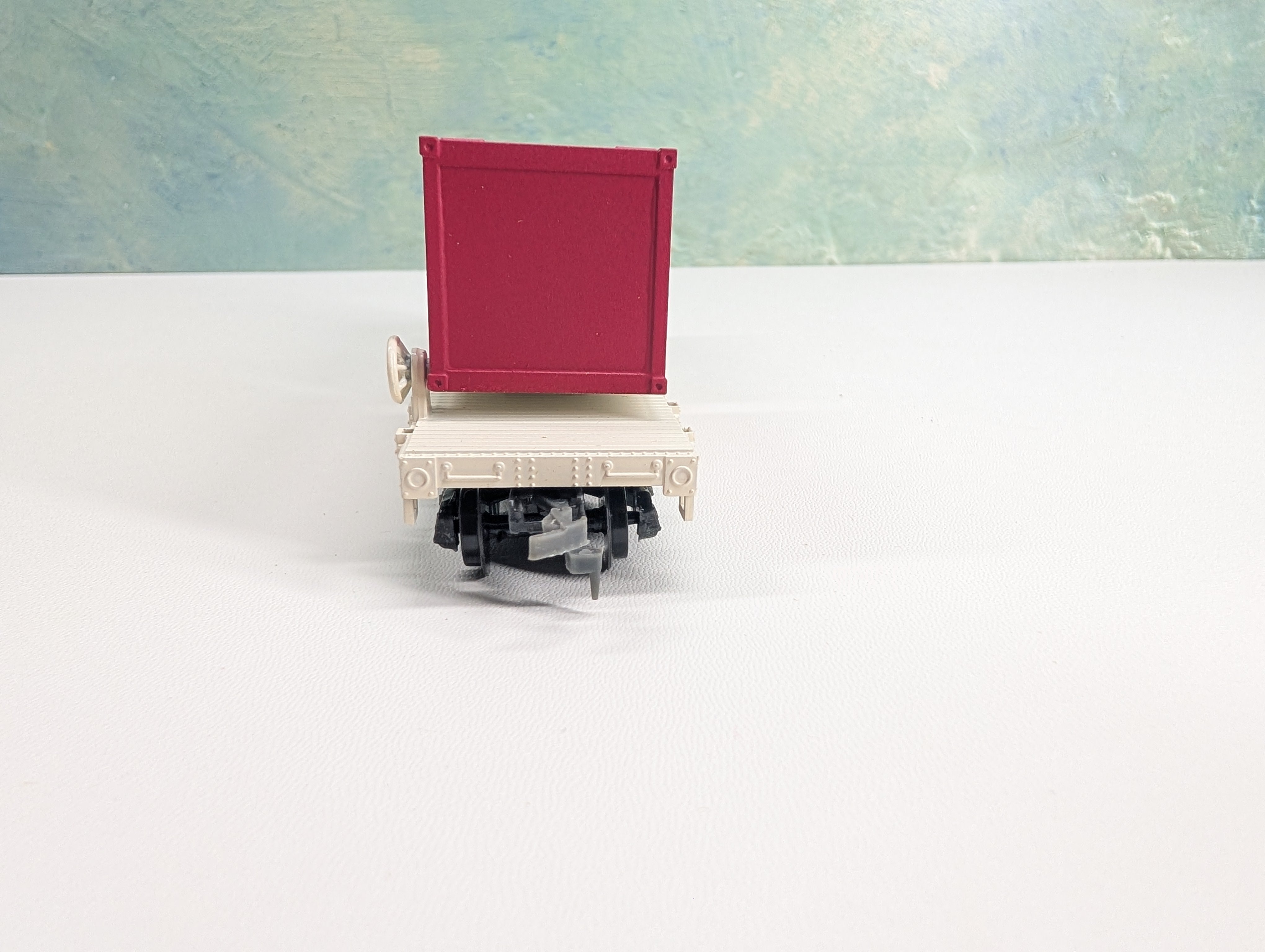 USED Model Power HO Scale Flat Car w/ Billboard Containers Sprite, Tab Coca-Cola RARE