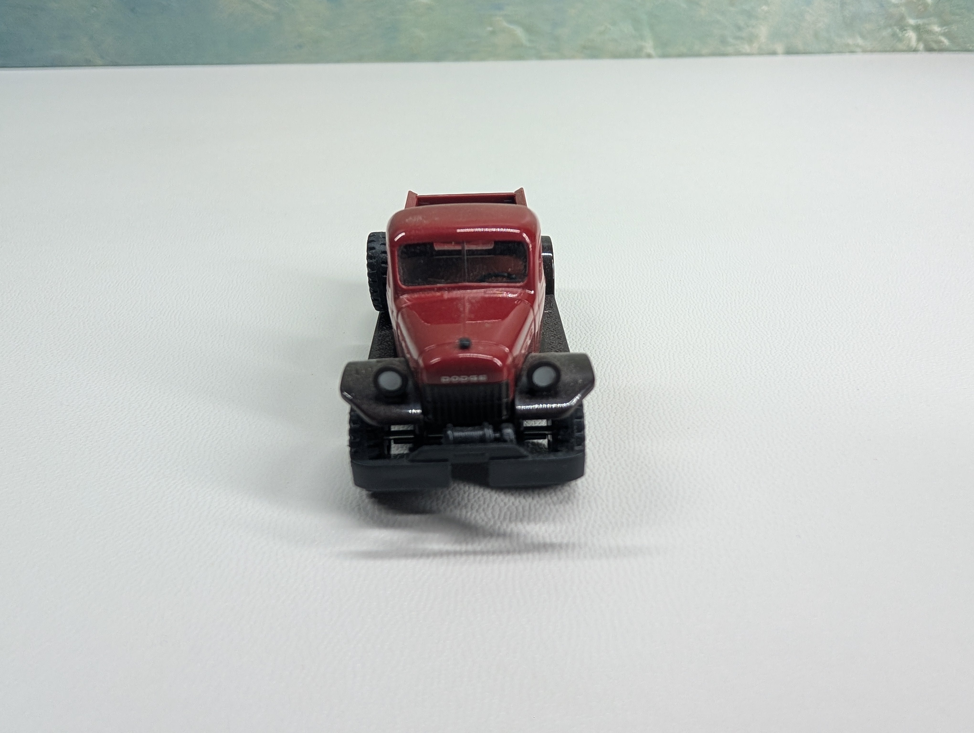 USED Busch HO Scale Dodge 44000 Power Wagon Pick-Up Red