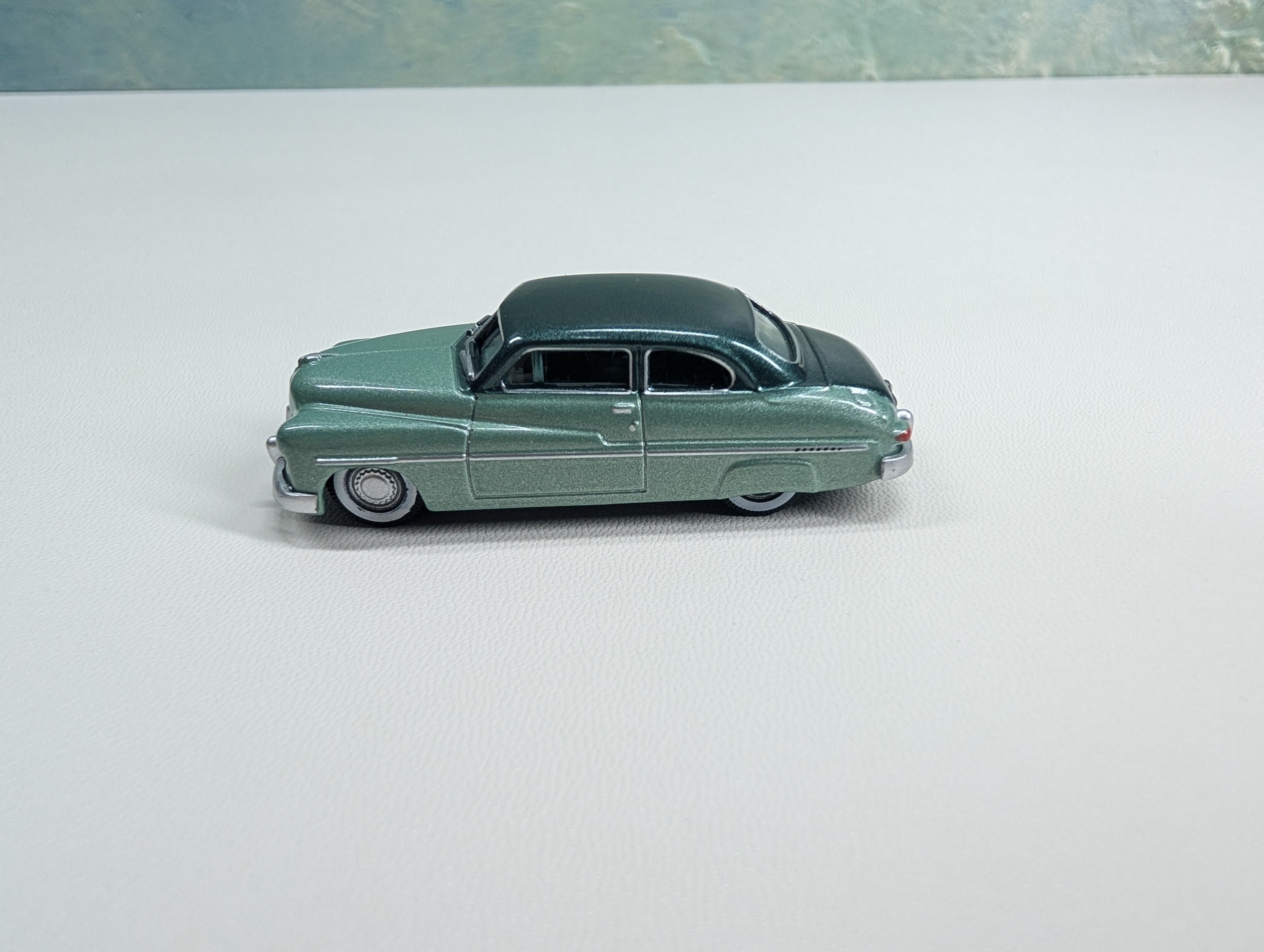 USED Oxford Diecast HO Scale 1949 Mercury Coupe, Green