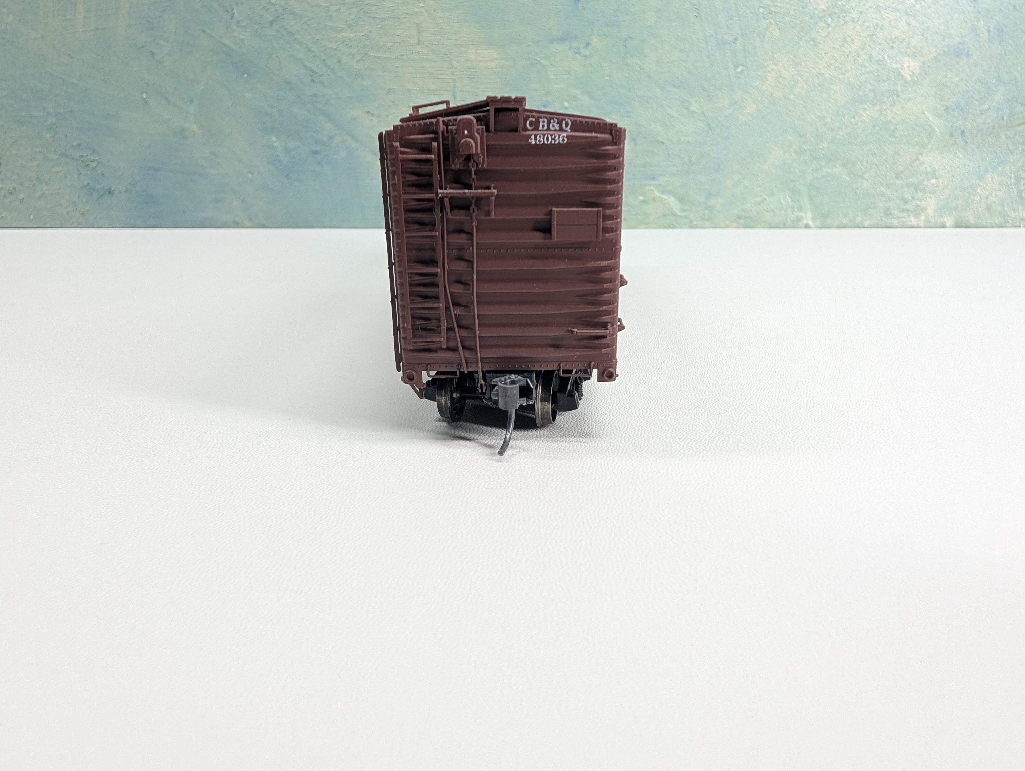 USED Life-Like HO Scale 50' DD Box Car Proto Burlington CB&Q #48036 Metal Wheels