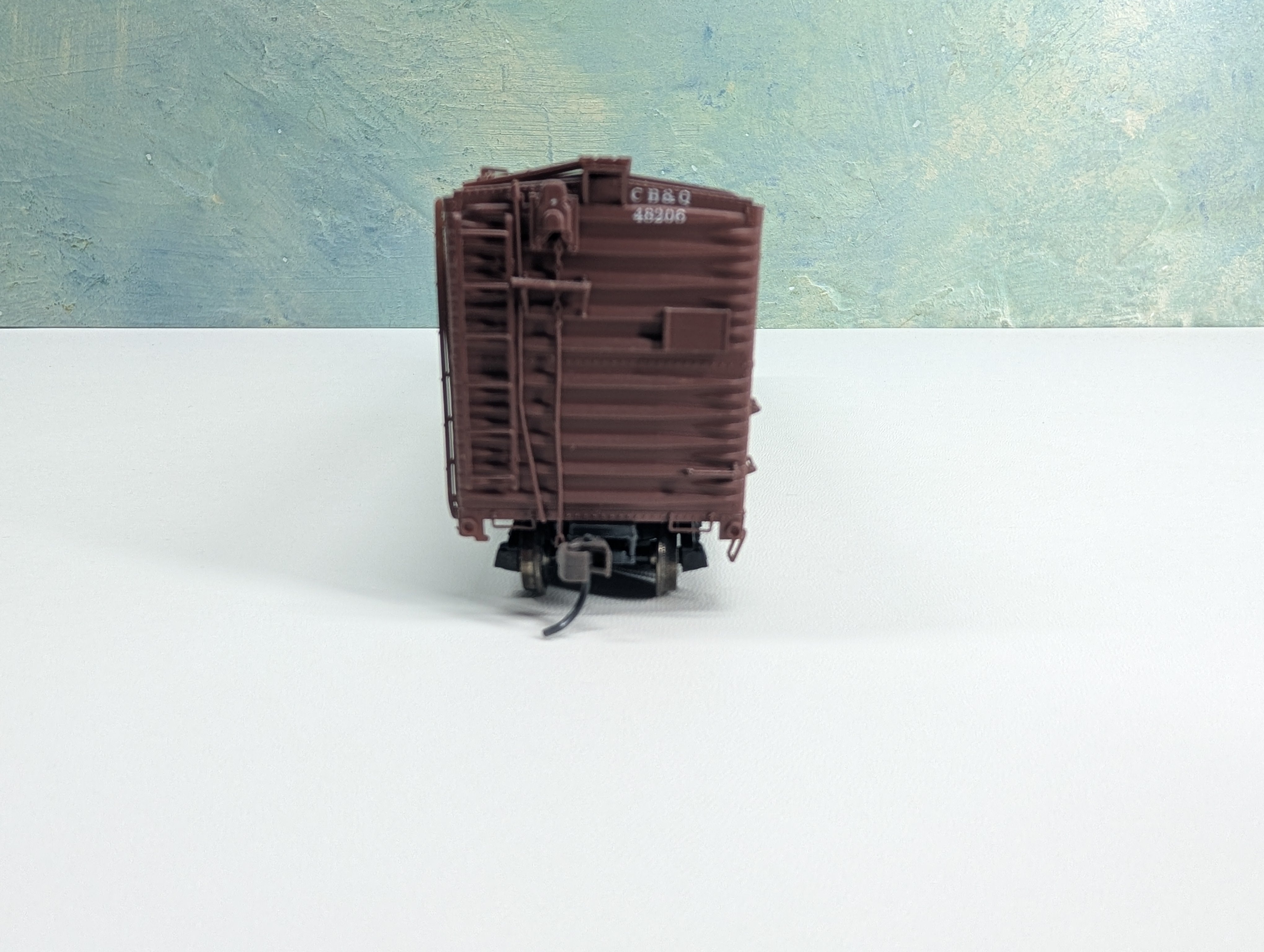 USED Life-Like HO Scale 50' DD Box Car Proto Burlington CB&Q #48206 Metal Wheels