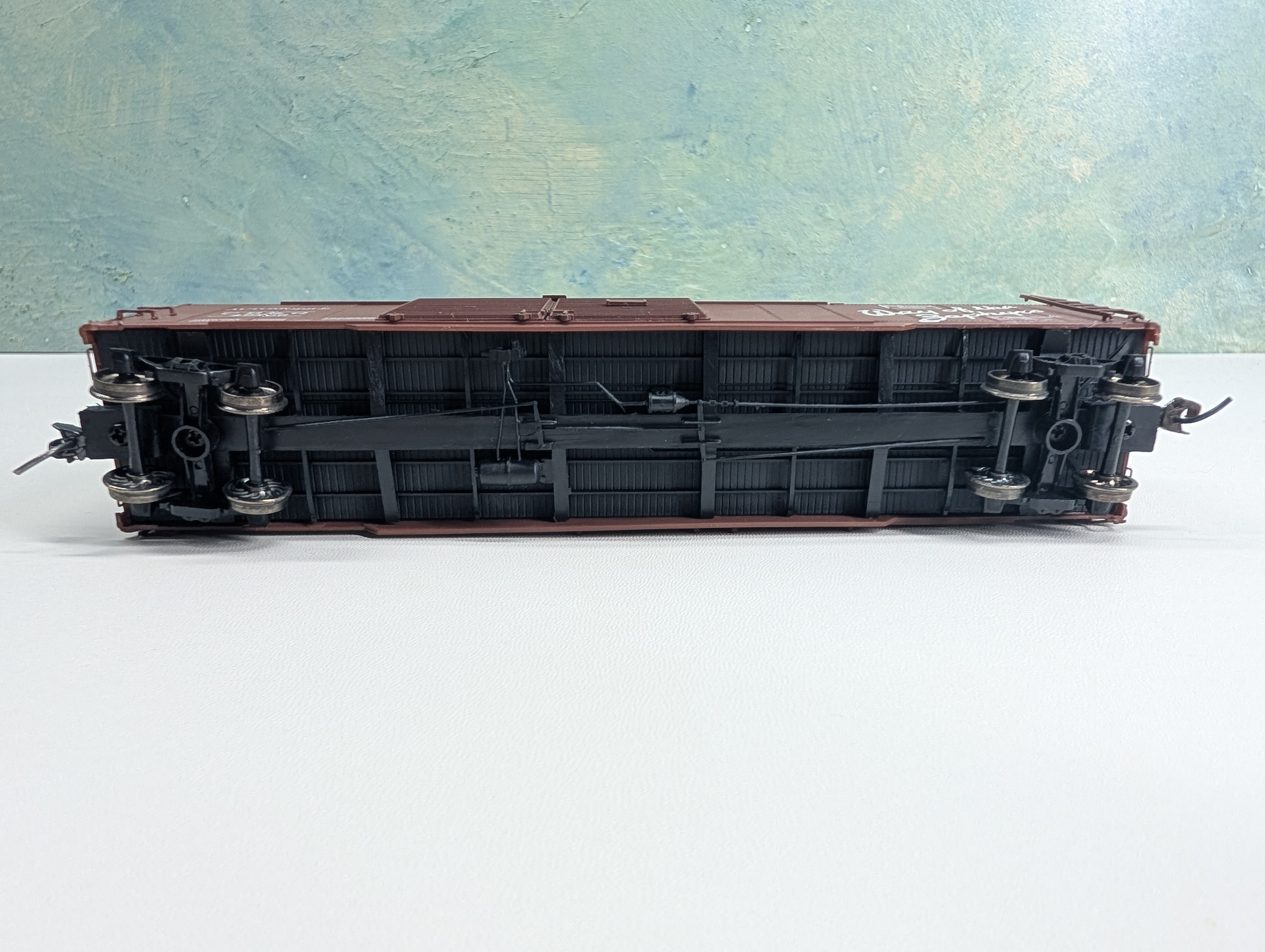 USED Life-Like HO Scale 50' DD Box Car Proto Burlington CB&Q #48206 Metal Wheels