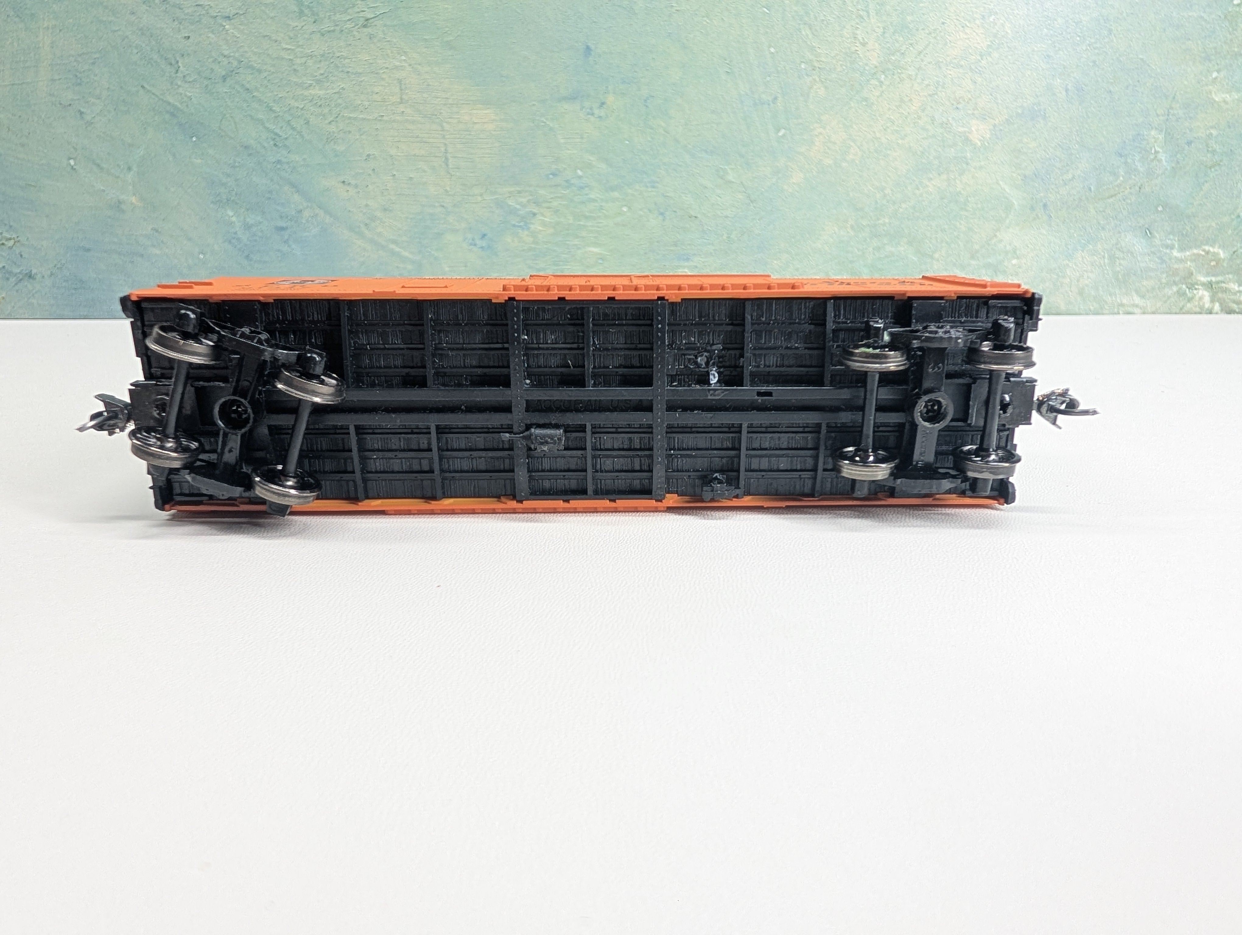 USED Accurail 8521 HO Scale 40' Steel Reefer Santa Fe SFRD #21347 Metal Wheels