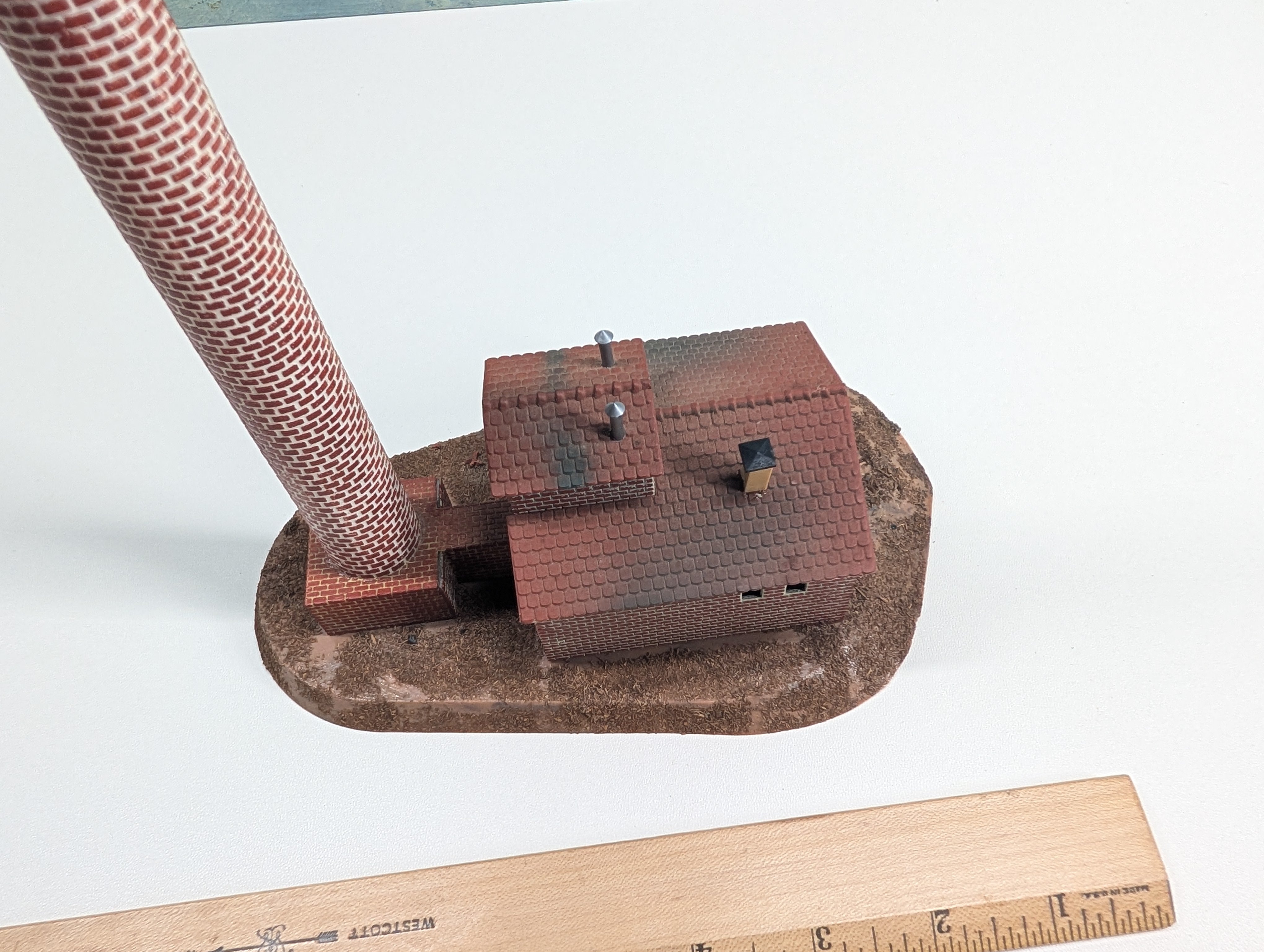 USED Vollmer 551 HO Scale Industrial Smokestack, Chimney, Brick, Industry