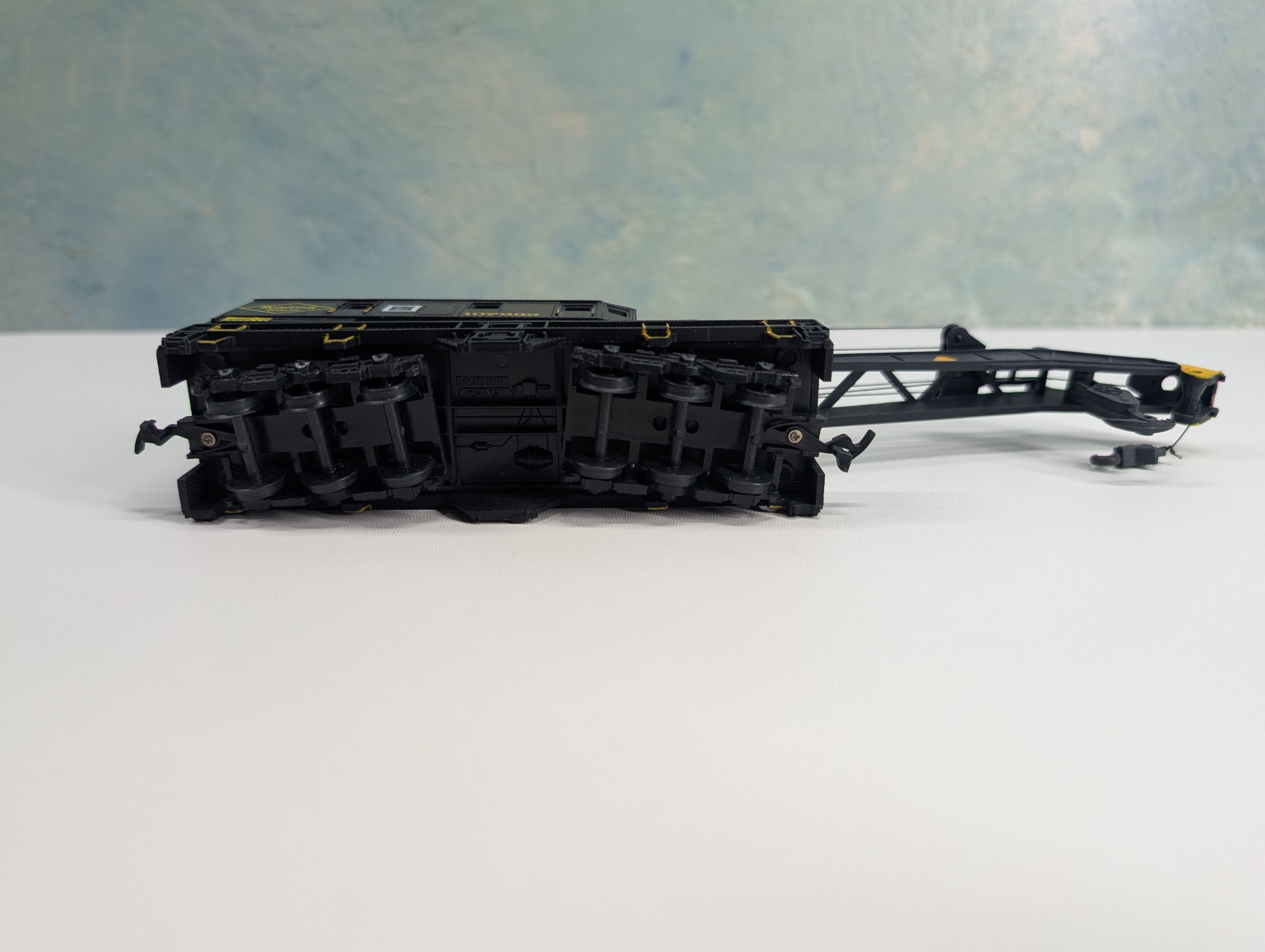 USED Bachmann HO Scale MOW Crane Car Reading RDG #107999 Custom Decals